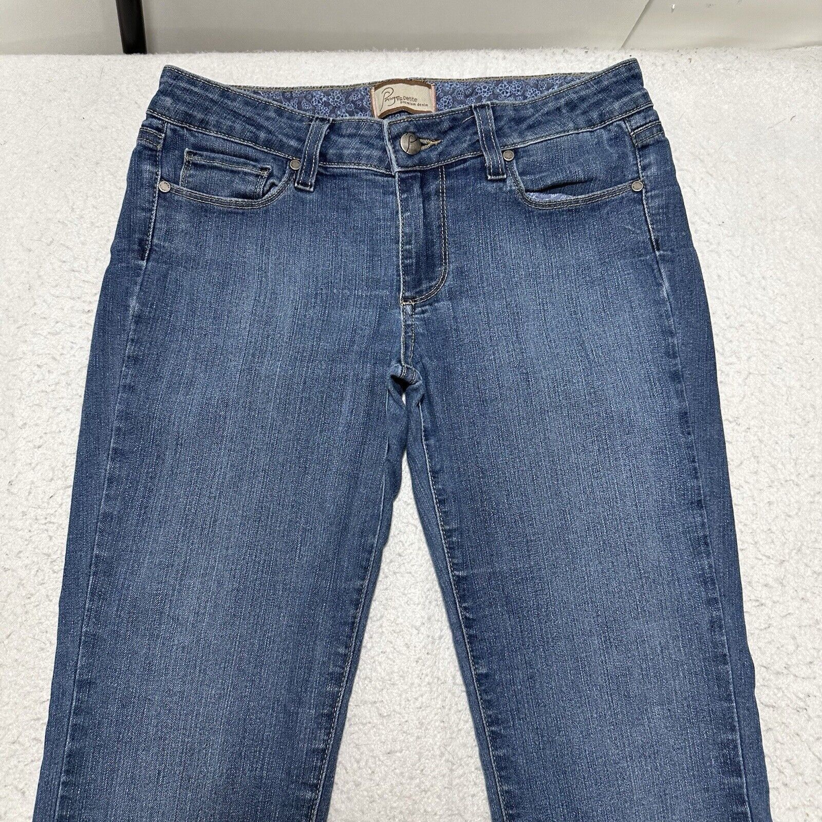 Paige Paige Jeans 27 Blue Low Rise Bootcut Denim Jeans (30x32) Size 30" / US 8 / IT 44 - 2 Thumbnail