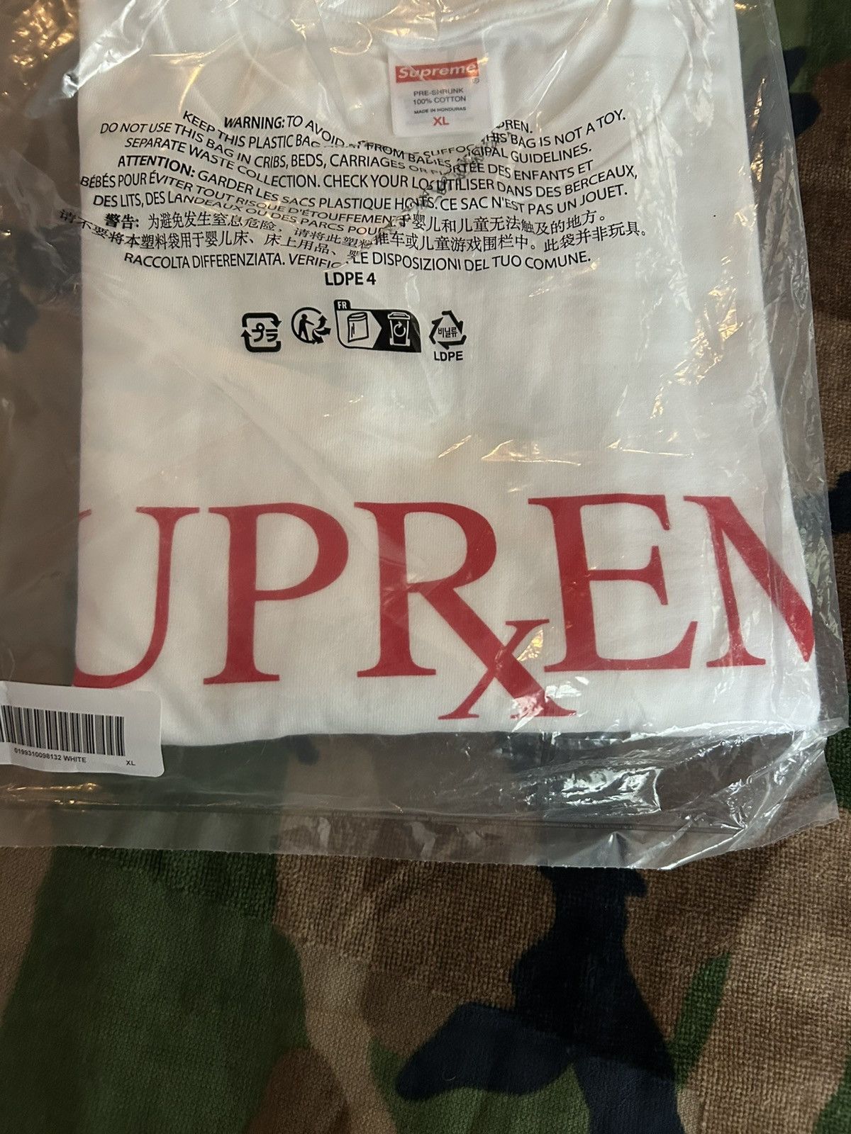 Supreme Supreme RX Tee White XL FW25 Size US XL / EU 56 / 4 - 5 Thumbnail