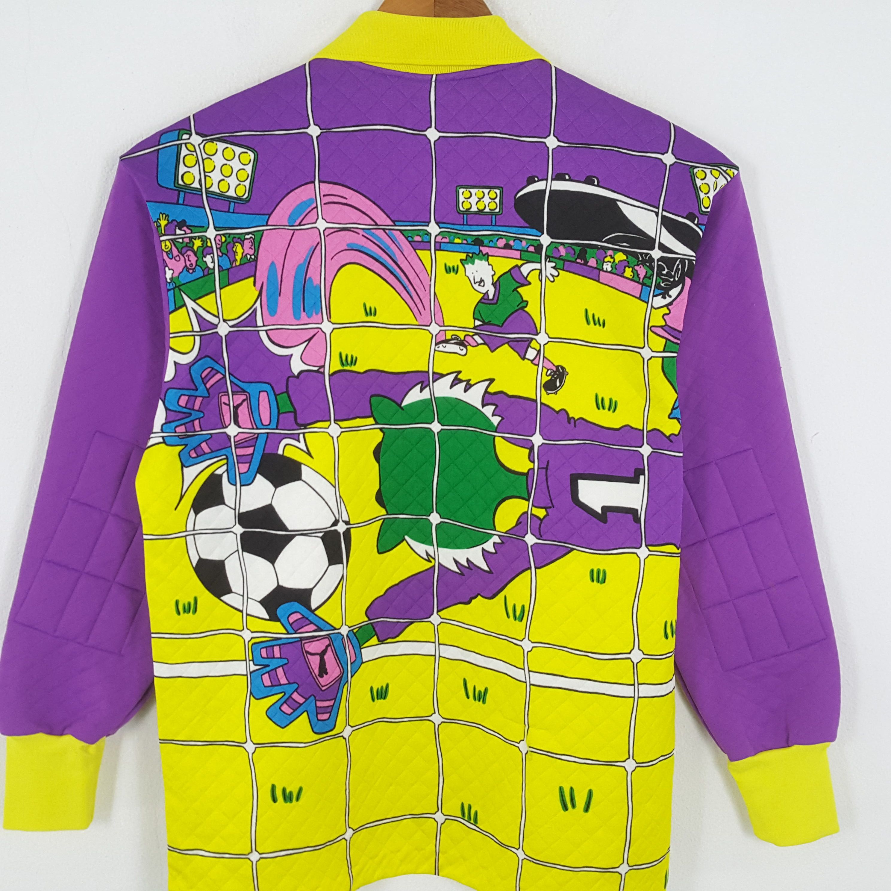 Japanese Brand × Puma × Vintage Vintage PUMA Sportswear Full Print Art Style Sweatshirts Size US L / EU 52-54 / 3 - 4 Thumbnail