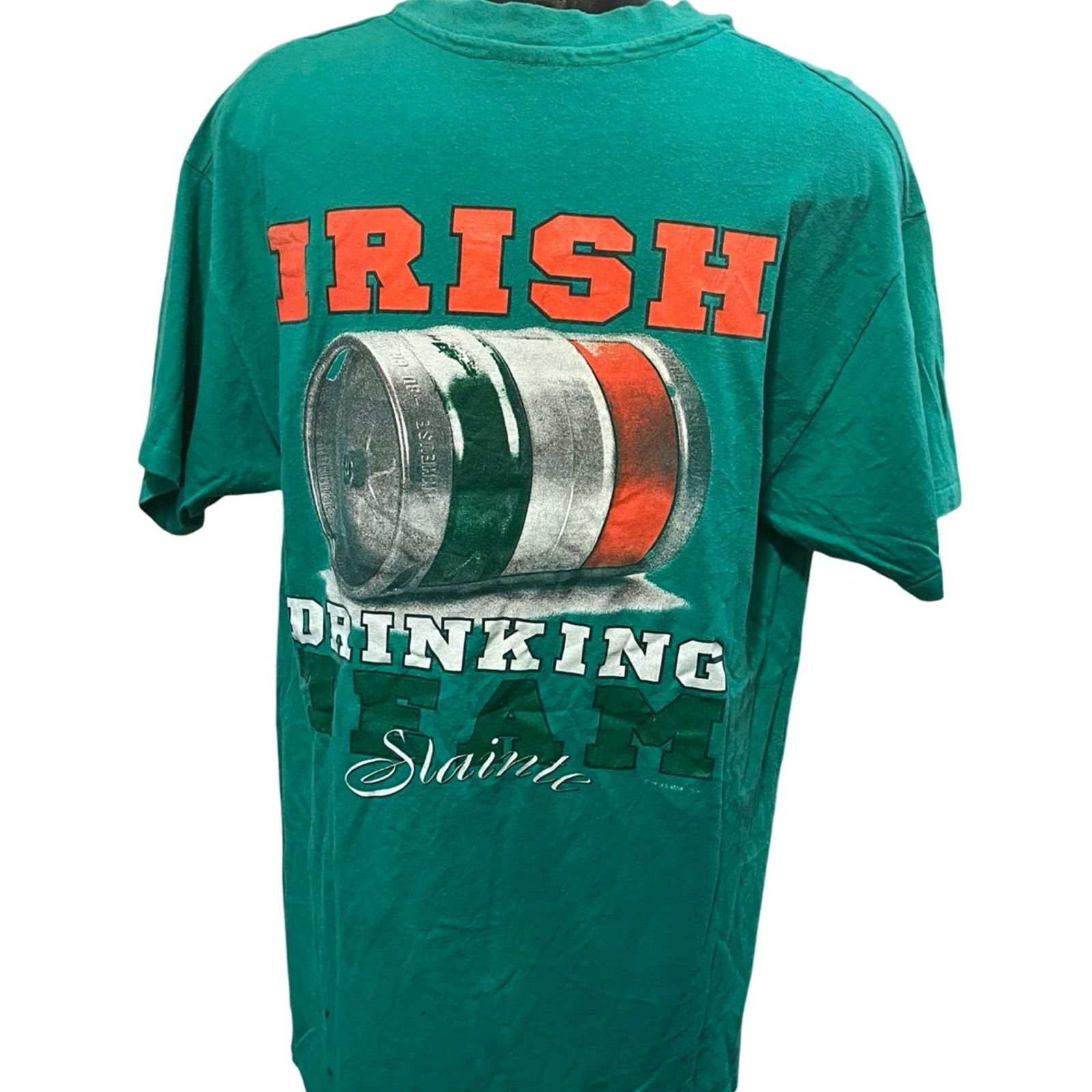 Hanes Vintage Team Ireland Official Drinking Team T-Shirt Size US L / EU 52-54 / 3 - 3 Thumbnail