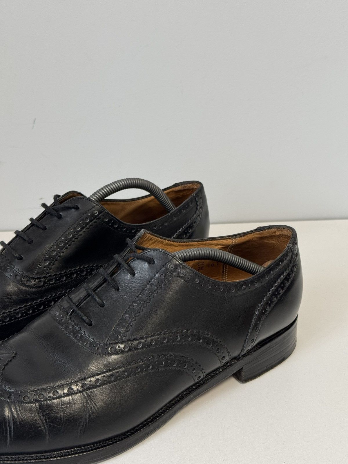 Barker Barker Black Leather Wingtip Brogue Oxford Shoes US 10.5 Size US 10.5 / EU 43-44 - 2 Thumbnail