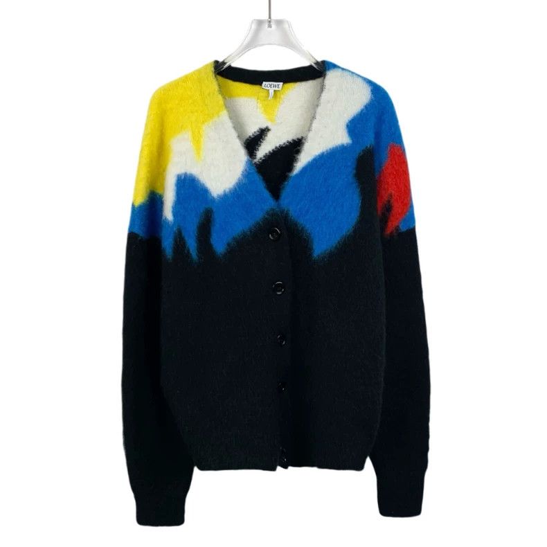 トップス Loewe Patchwork Cardigan Loewe Patchwork Cardigan