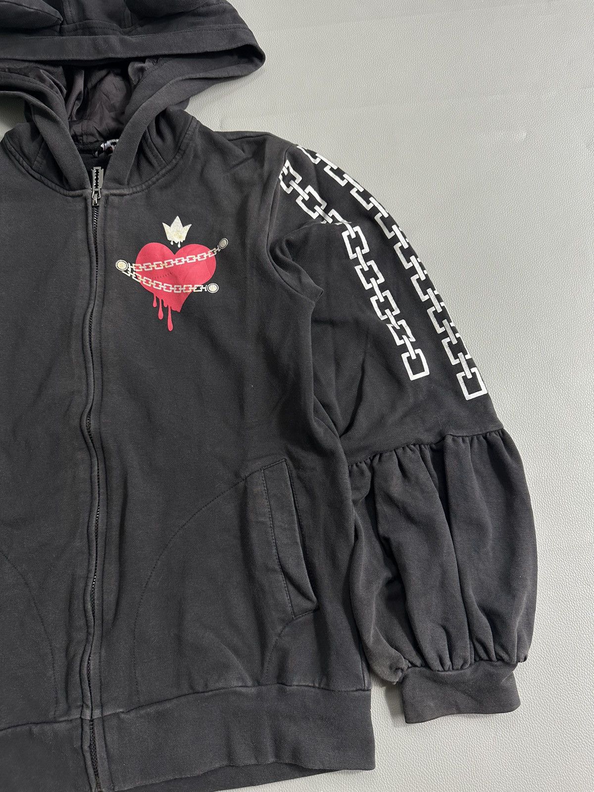 If Six Was Nine × Japanese Brand × Le Grande Bleu (L.G.B.) DOLLY DELLY HEART CHAIN ZIP HOODIE Y2K STYLE Size US M / EU 48-50 / 2 - 4 Thumbnail