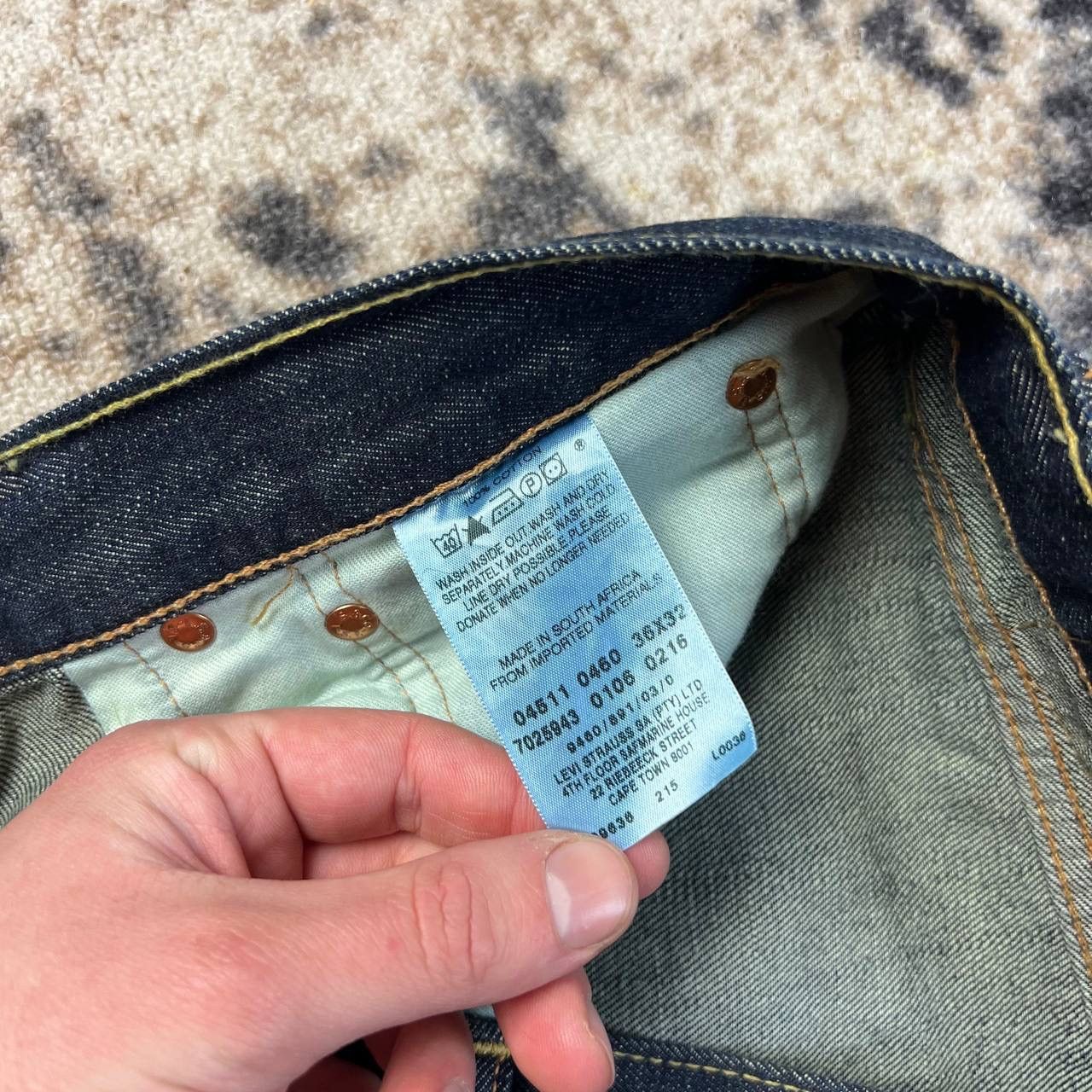 Levi's 511 Levis Vintage Y2K Dark Blue Denim Jeans Streetwear Style Size US 36 / EU 52 - 6 Thumbnail