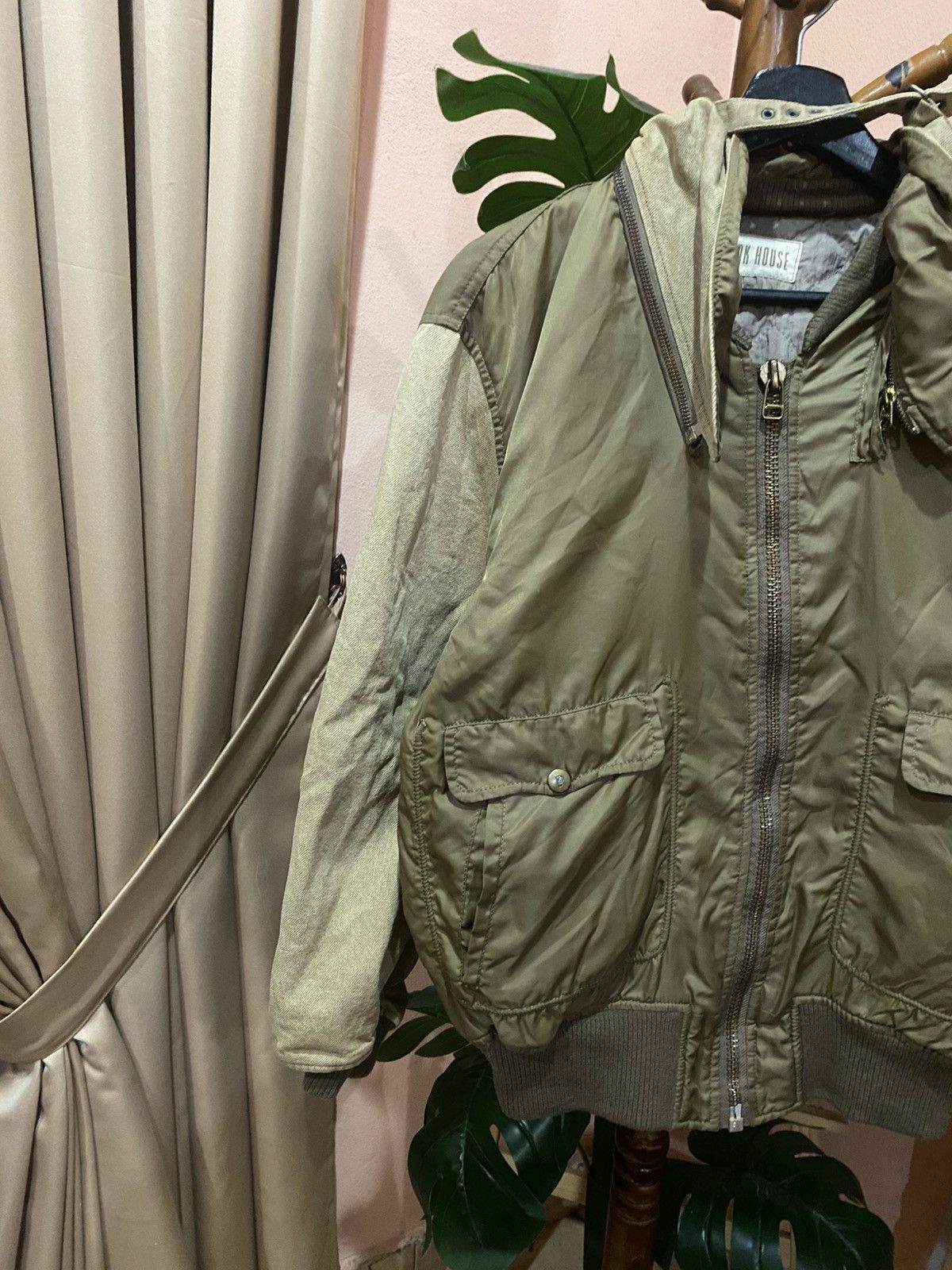 Pink House Vintage Pink House Military Bomber Jacket - Olive Green Size US M / EU 48-50 / 2 - 7 Thumbnail