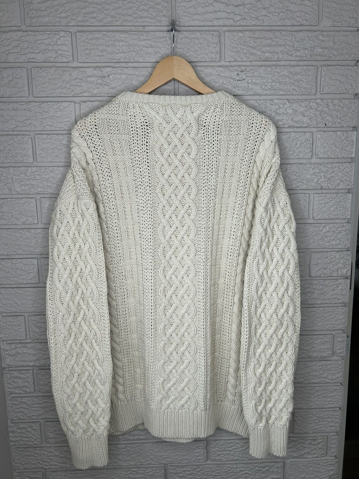 Vintage Province Of Canada White Cable Knit Sweater Size US L / EU 52-54 / 3 - 8 Thumbnail