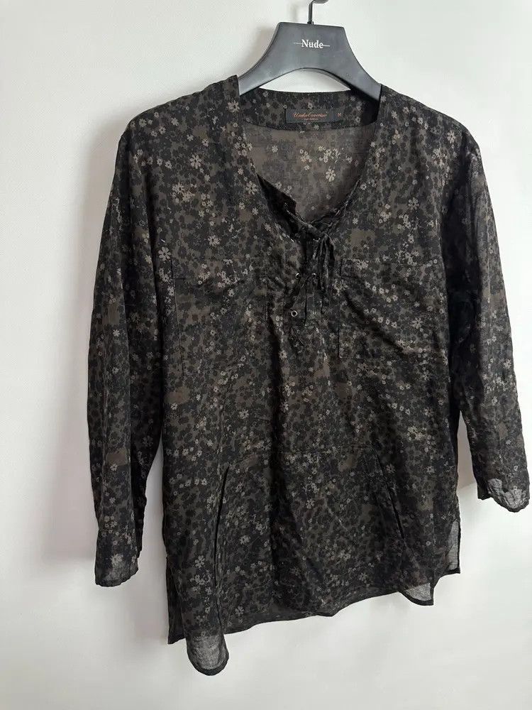 Undercover Undercover 03ss SCAB flower print Henry shirt Size US M / EU 48-50 / 2 - 2 Thumbnail
