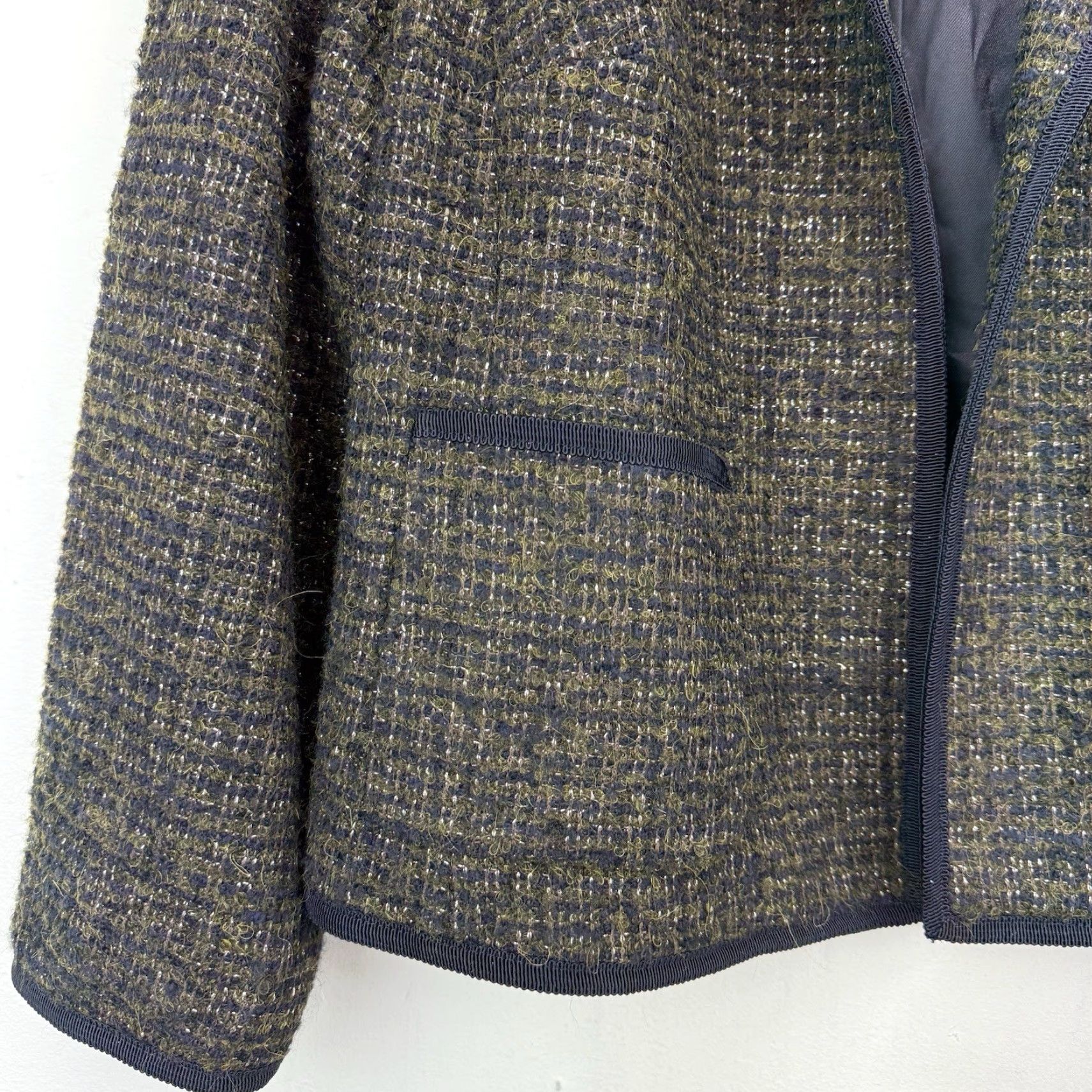 VINTAGE Talbots Women's Petite Blazer Jacket Size 18W Plaid Tweed