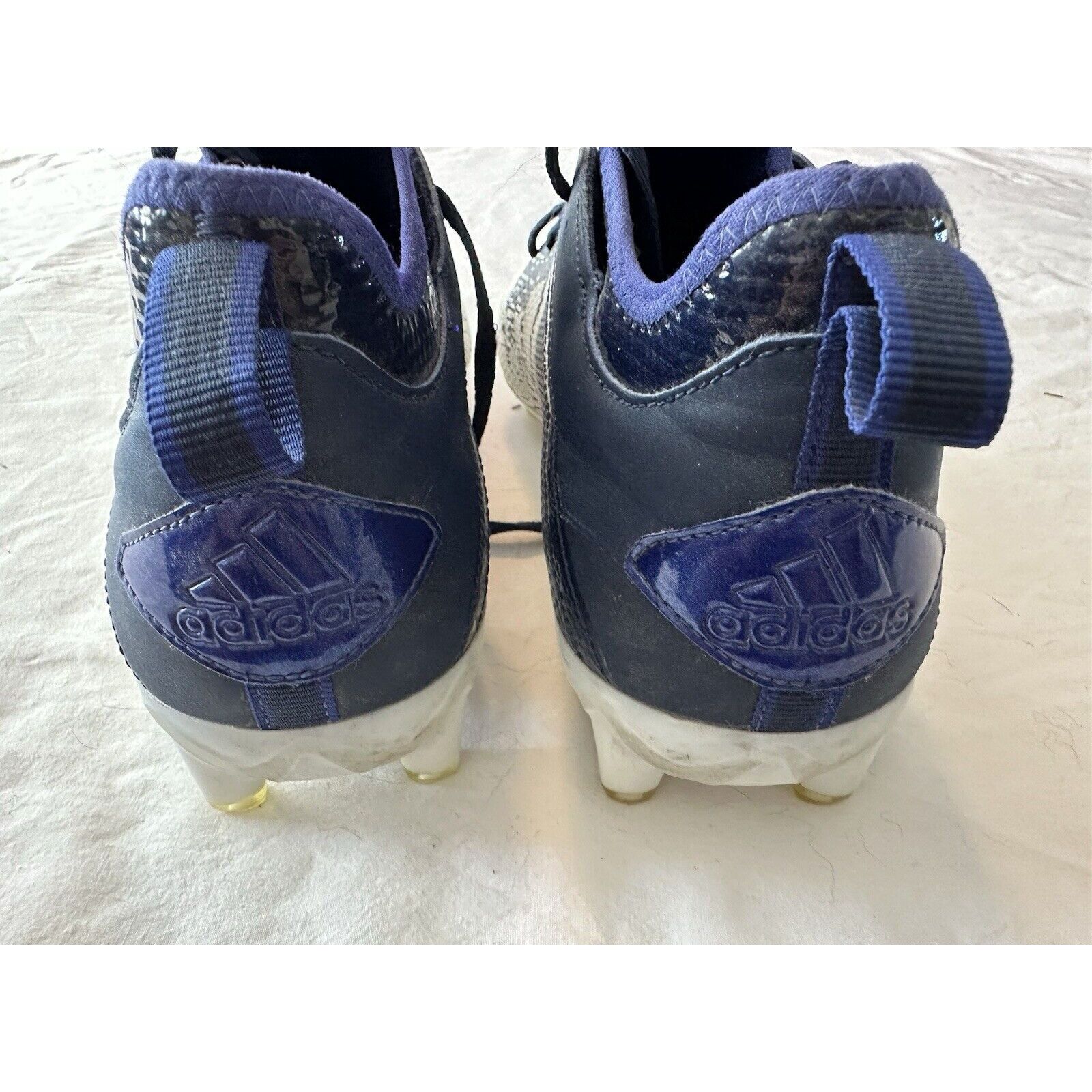 Adidas ADIDAS Adizero Scorch Football Cleats sz 11.5 White/ Blue Size US 11.5 / EU 44-45 - 9 Thumbnail