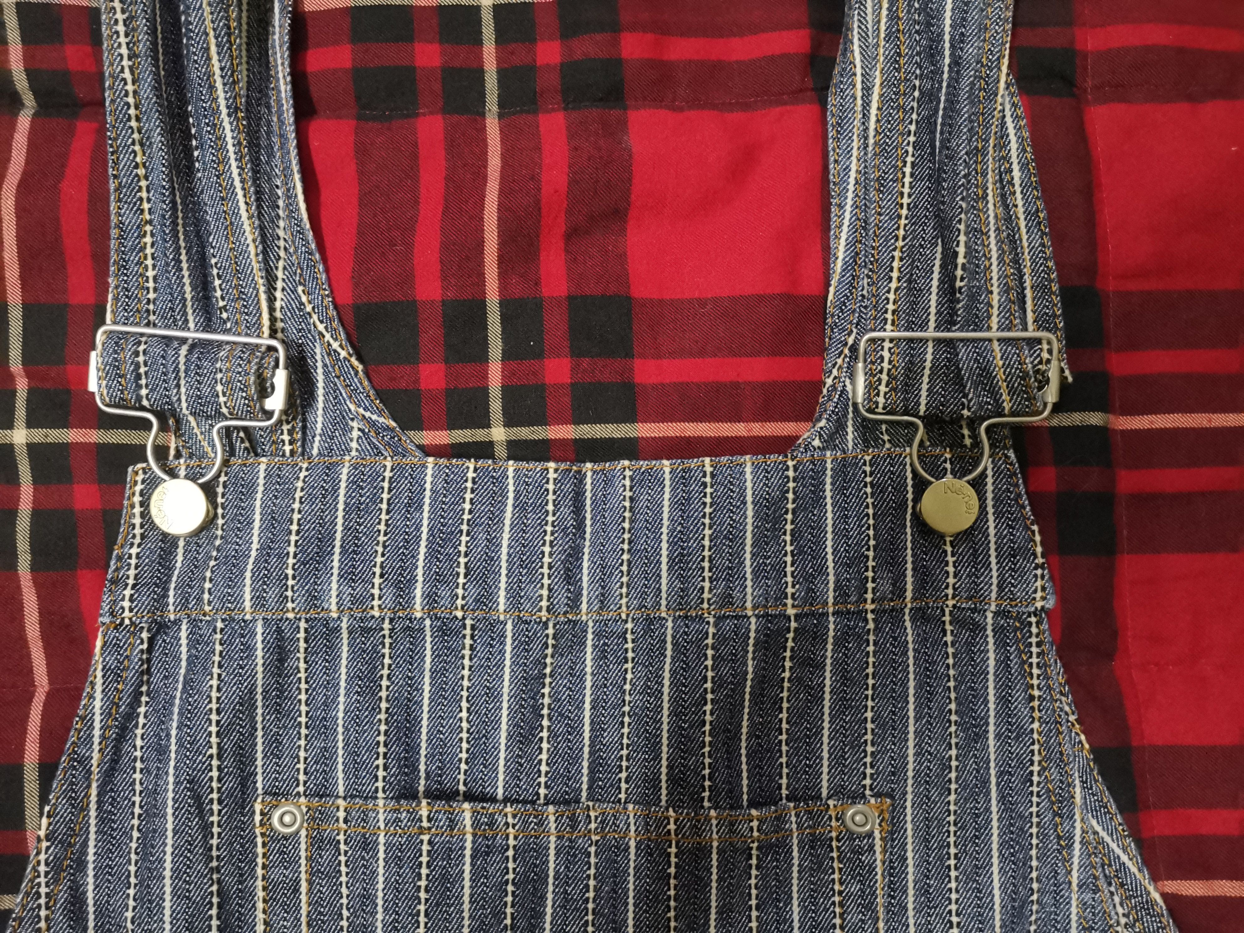 Issey Miyake × Japanese Brand × Ne-Net 💥Rare💥 Vtg Ne-net Issey Miyake Hickory Overall Suspender Size 34" / US 12 / IT 48 - 10 Thumbnail