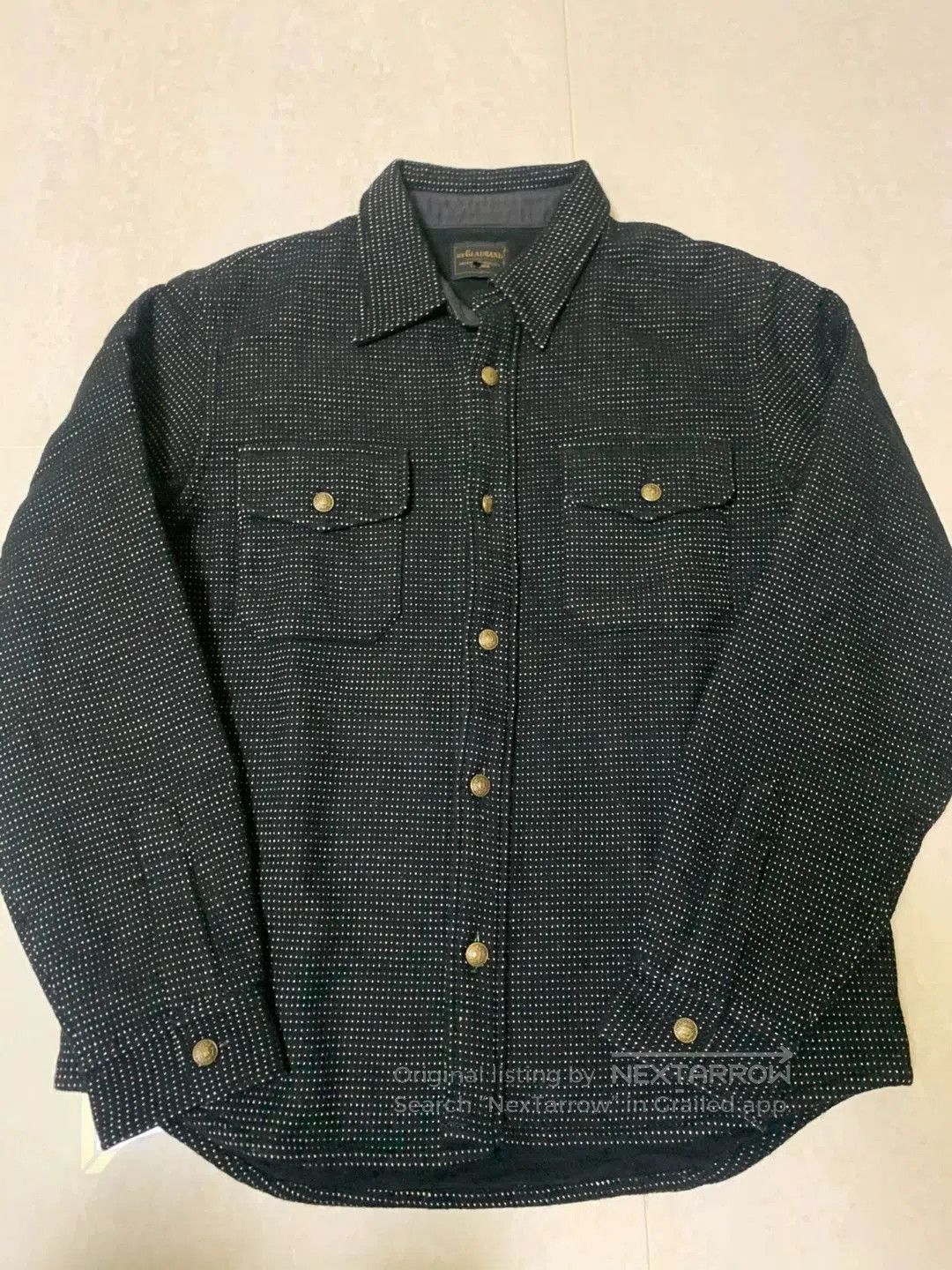 Japanese Brand Gladhand Flannel Shirt with Classic Logo Buttons. Size US M / EU 48-50 / 2 - 4 Thumbnail