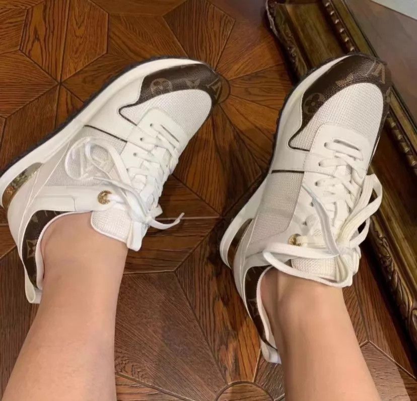 Louis Vuitton LV Run Away White Monogram Sneakers 36 98 New Size US 5.5 / IT 35.5 - 8 Thumbnail