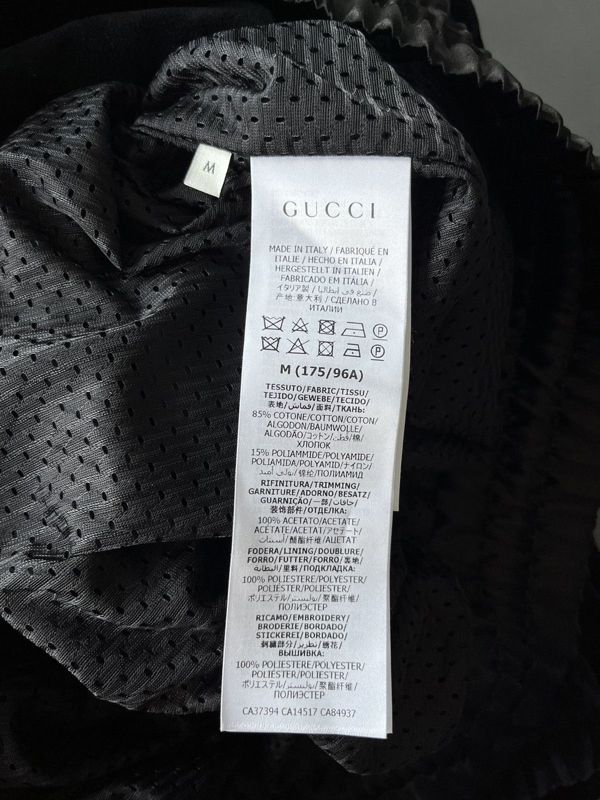 Gucci Gucci Super Runway $3k Brand NEW Velvet Logo Jacket Rare Size US L / EU 52-54 / 3 - 7 Thumbnail