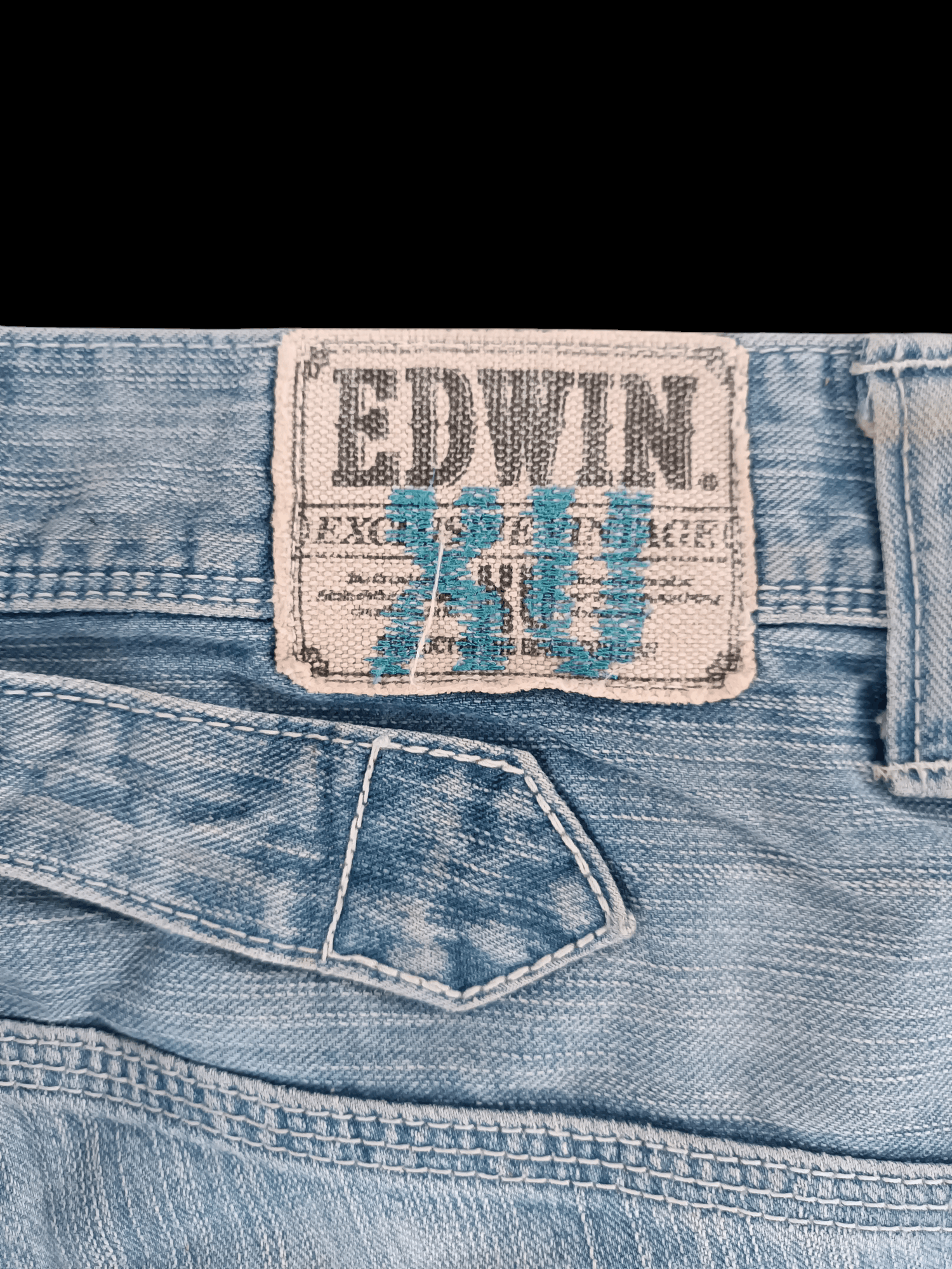 Edwin FLARE EDWIN XVS WHISKERS FADED & RUSTY BUCKLE BACK DENIM Size US 31 - 21 Thumbnail
