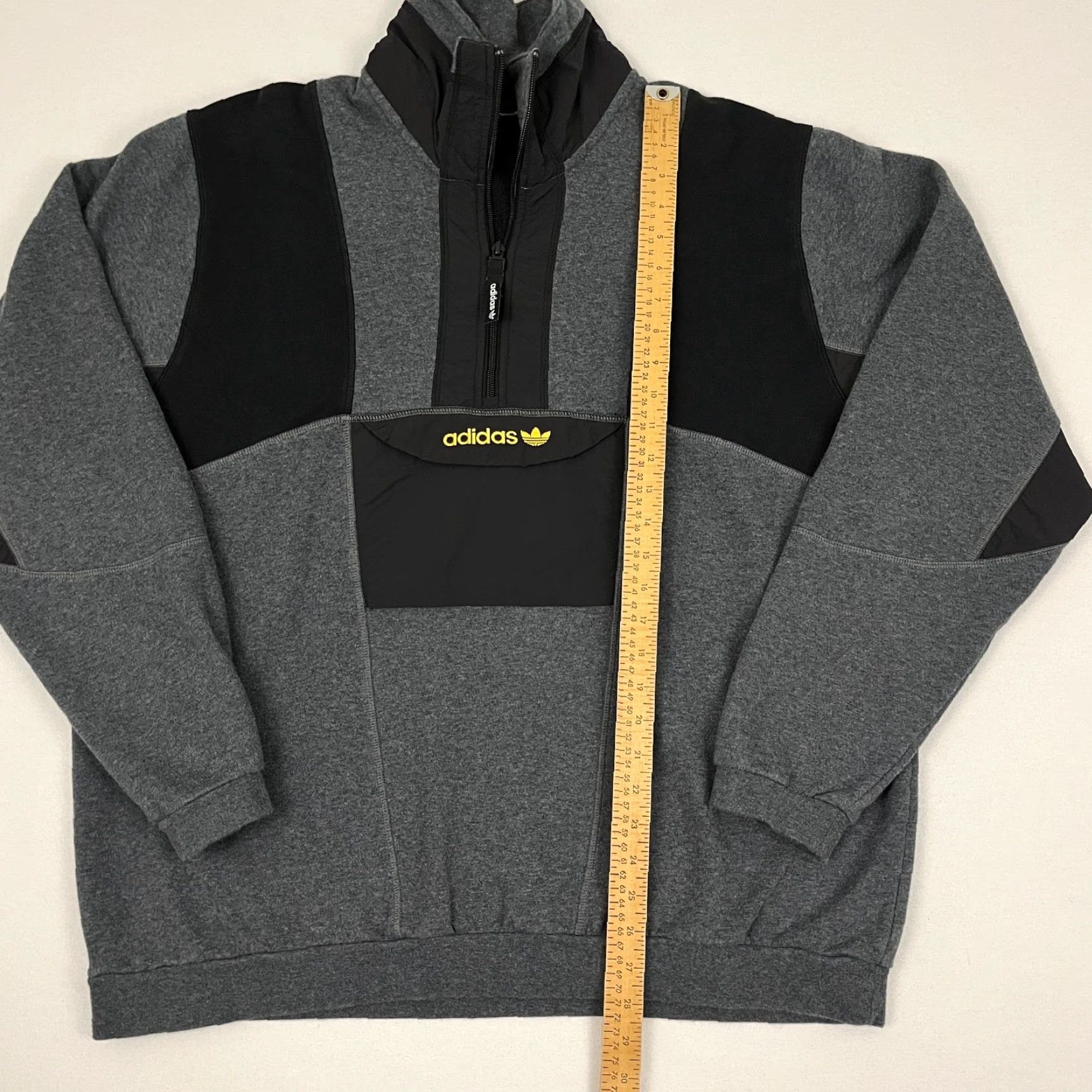 Adidas Adidas Sweatshirt Adult Men 2XL Heather Gray Advantage Field Half Zip Active Gym Size US XXL / EU 58 / 5 - 3 Thumbnail