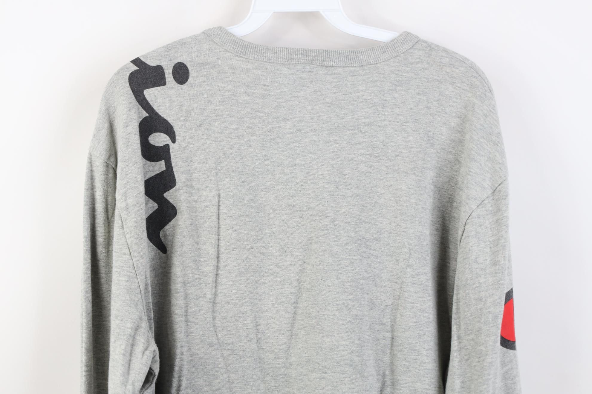 Champion Y2K Champion Jumbo Print Long Sleeve T-Shirt Heather Gray Size US L / EU 52-54 / 3 - 13 Thumbnail