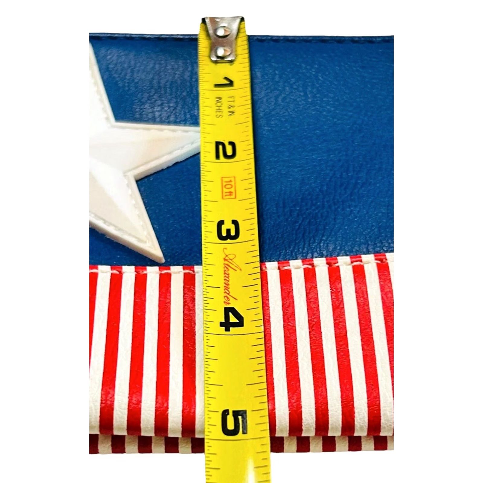 Vintage VINTAGE Marvel Disney Captain America Wristlet Wallet Purse 8"×5" Patriotic / Star NWOT Size ONE SIZE - 7 Thumbnail