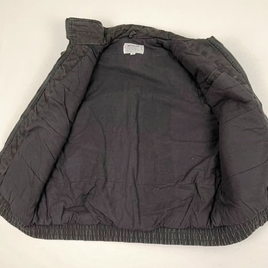 Vintage Woodland Vest Adult Mens Medium Gray Canvas Leather Trim Workwear Barn Chore 90s Size US M / EU 48-50 / 2 - 6 Thumbnail