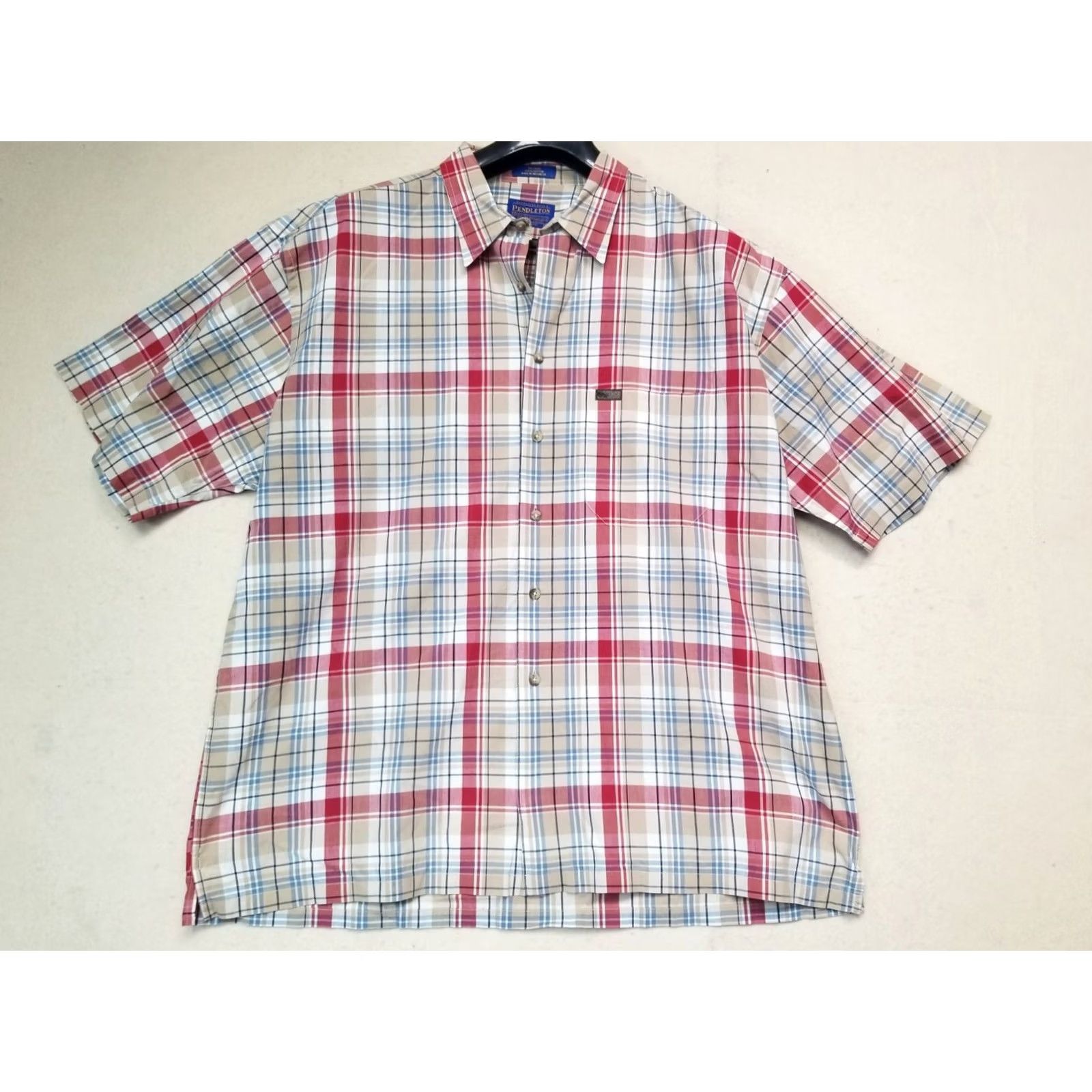 Pendleton Pendleton Shirt XL Mens Flannel Button-Up Plaid Short Sleeve Cotton Multicolor 90s Classic Mens Size US XL / EU 56 / 4 - 2 Thumbnail