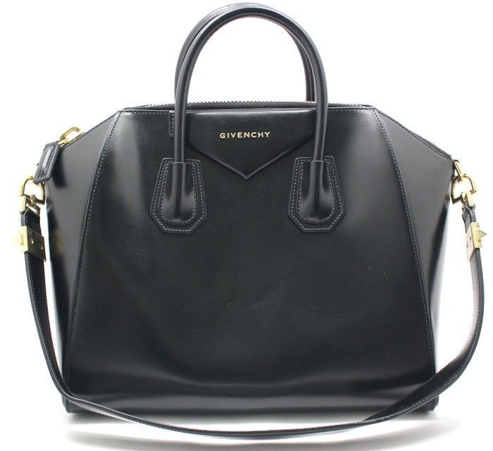 Givenchy Black Glossy Antigona Medium Shoulder Bag Size ONE SIZE - 1 Thumbnail