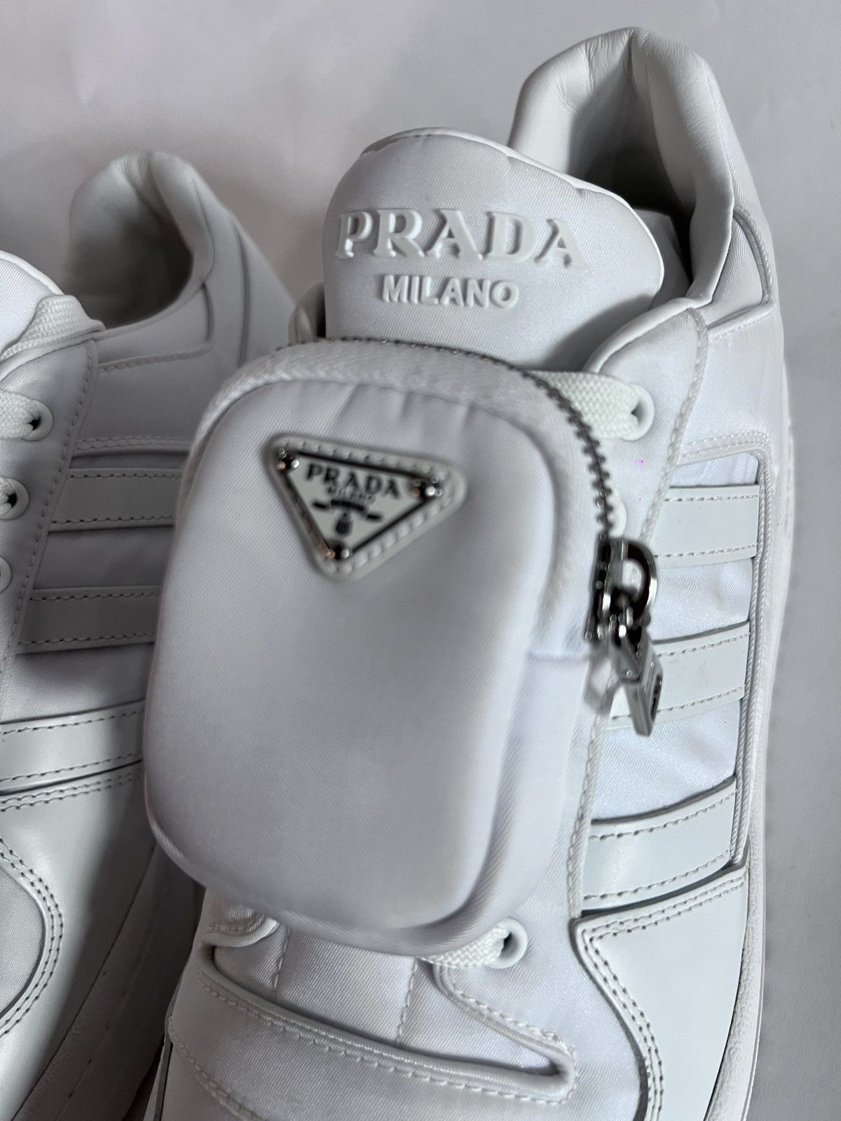 Adidas × Prada Adidas x Prada White Re-Nylon size 10.5 Size US 10.5 / EU 43-44 - 6 Thumbnail