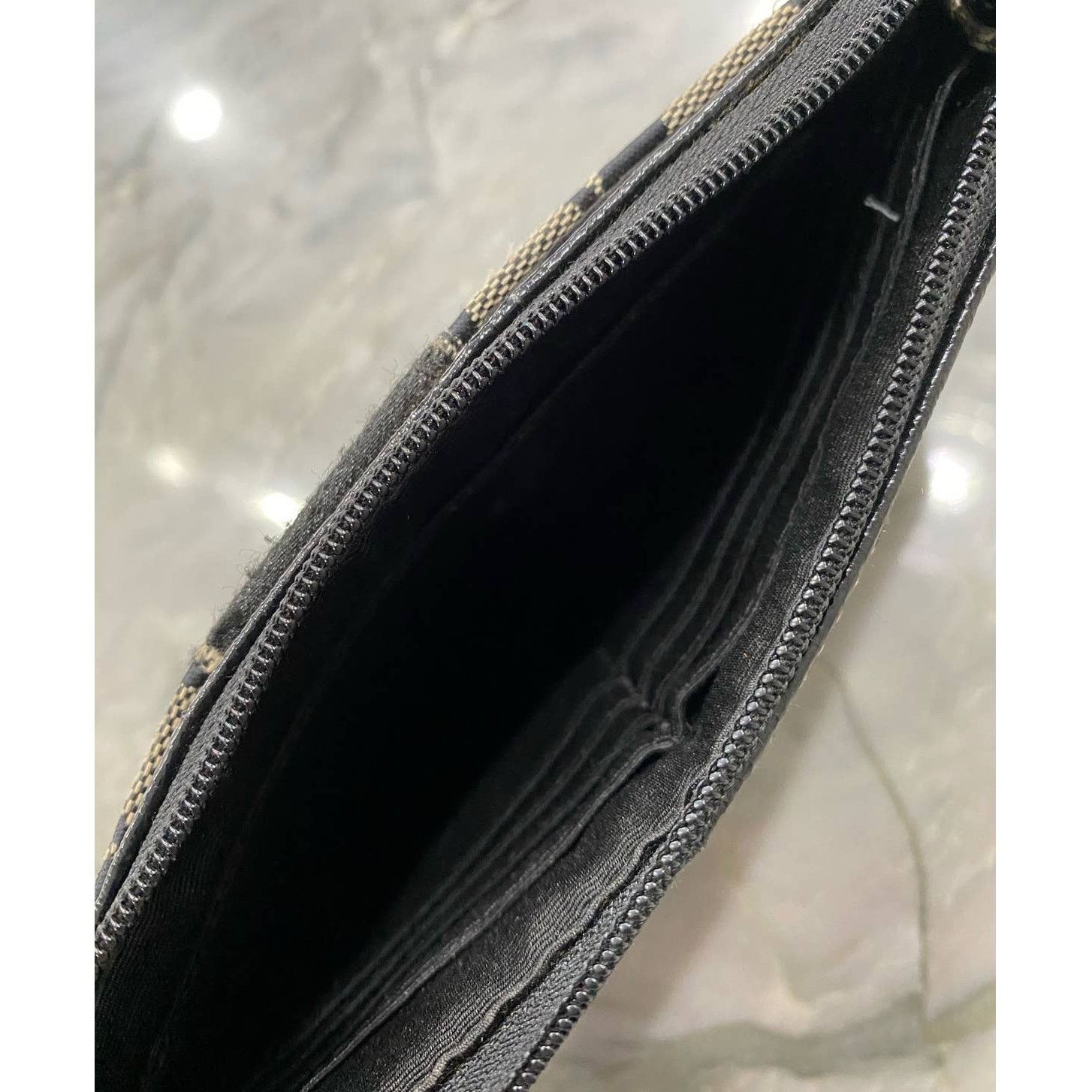 Coach Coach Black Logo Wristlet Zipper Pouch Size ONE SIZE - 9 Thumbnail