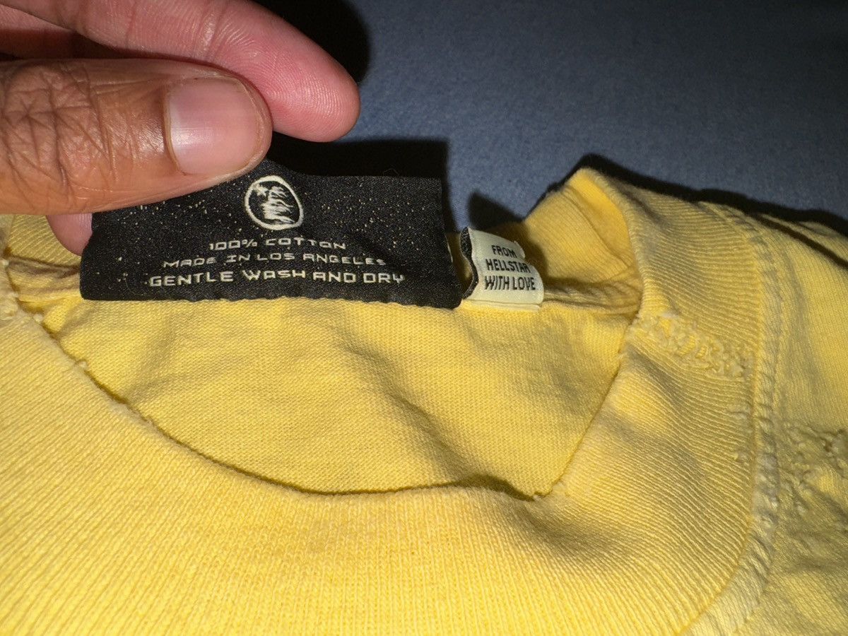 HELLSTAR Hell star unreleased cracked yellow tee Size US XL / EU 56 / 4 - 6 Thumbnail