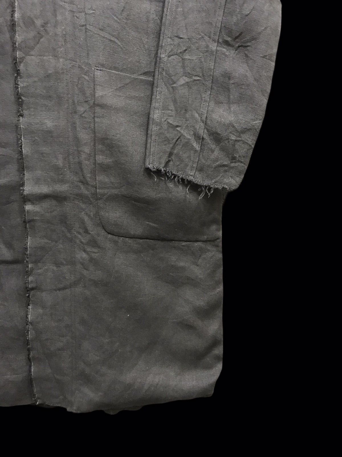 wjk 💥MINIMALIST STYLE💥wjk Japan Designer Linen Long Coat Size US L / EU 52-54 / 3 - 5 Thumbnail