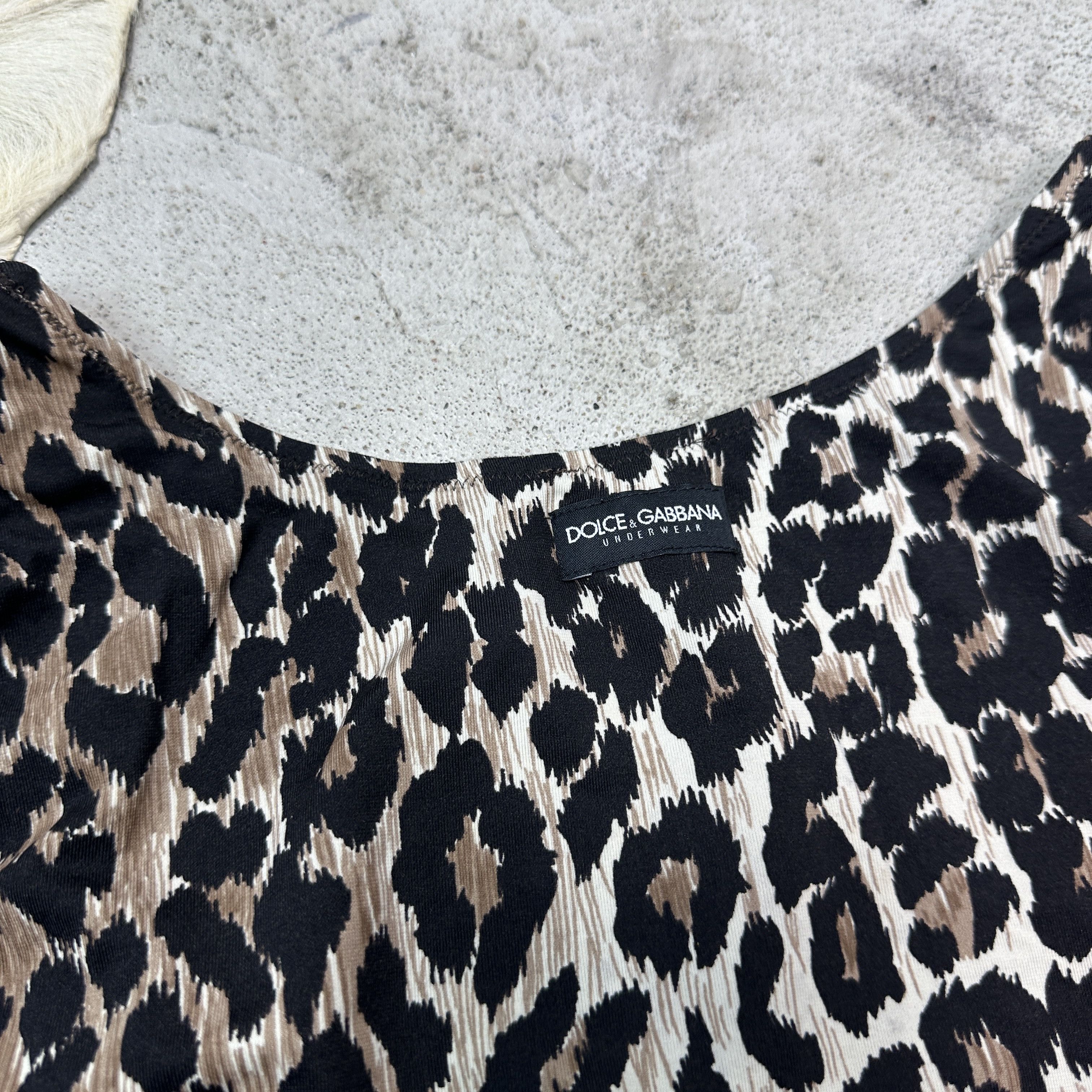 Dolce & Gabbana Vintage Avant Garde Old Money Dolce&Gabbana Cheetah Top Y2K Size S / US 4 / IT 40 - 5 Thumbnail
