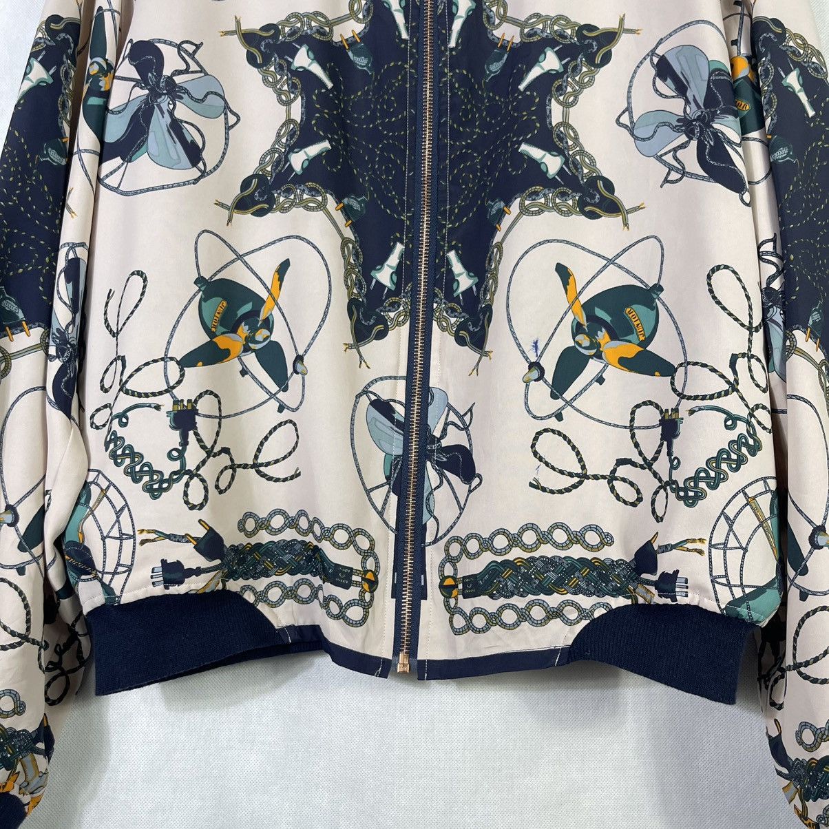 Jean Paul Gaultier Vintage Junior Gaultier Baroque Silk Bomber Zipper Jacket Size US L / EU 52-54 / 3 - 3 Thumbnail