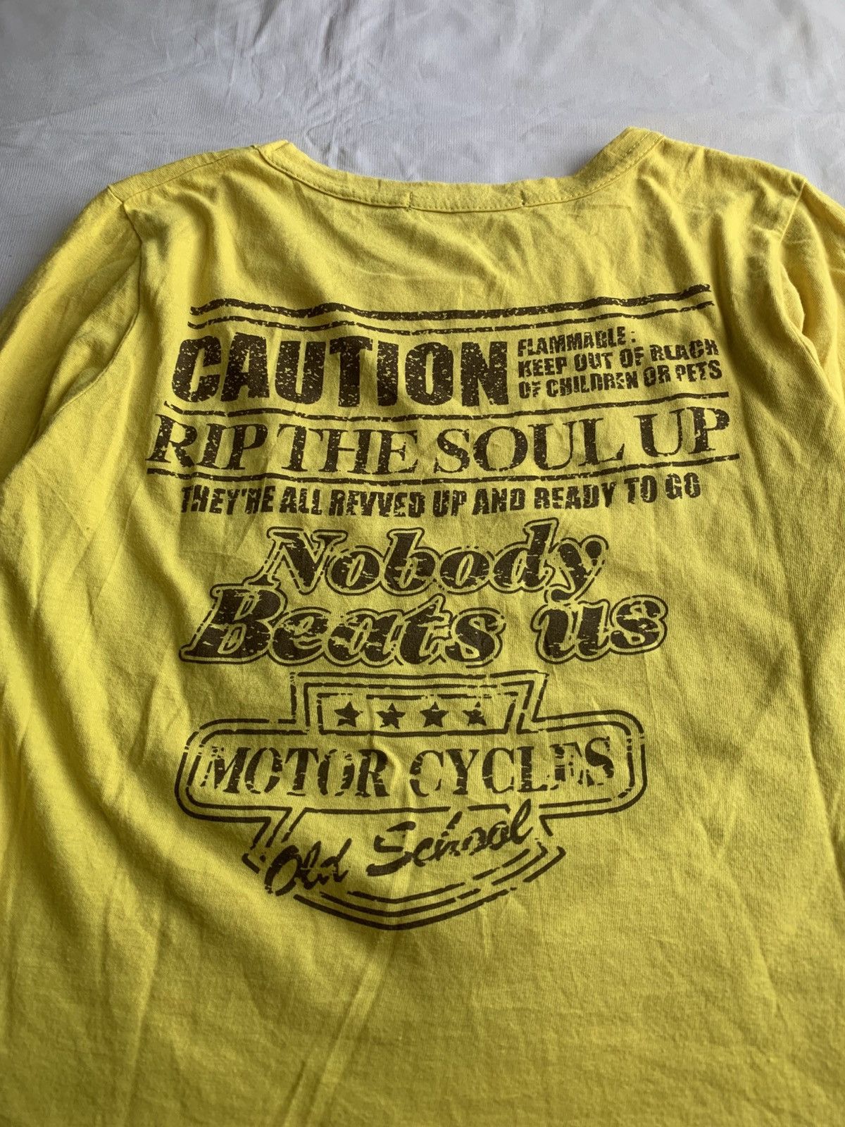 Andy Warhol × Hysteric Glamour Japanese Olive Hunter Poem Motorcycle Longsleeve Tee Size US M / EU 48-50 / 2 - 10 Thumbnail