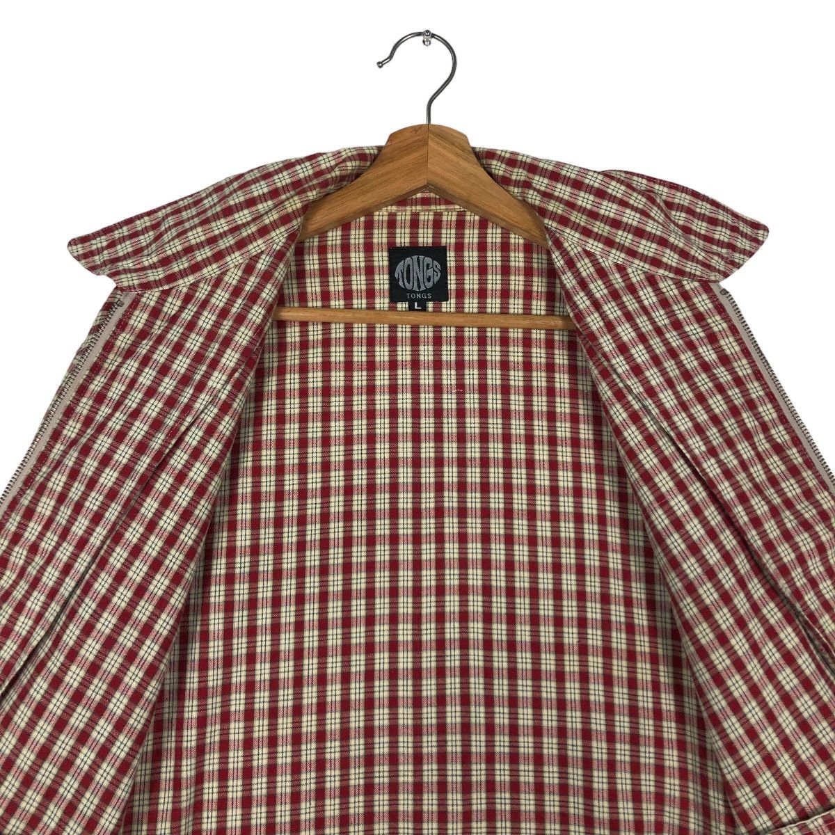 Flannel 🔥90s Vintage Flannel Jacket Tartan Design Tong Issey Moyake Size US L / EU 52-54 / 3 - 11 Thumbnail