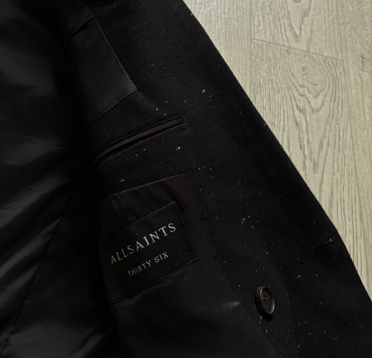 Allsaints All Saints Wool Thirty Six Larkin Blazer Jacket MM033K Size 38S - 4 Thumbnail