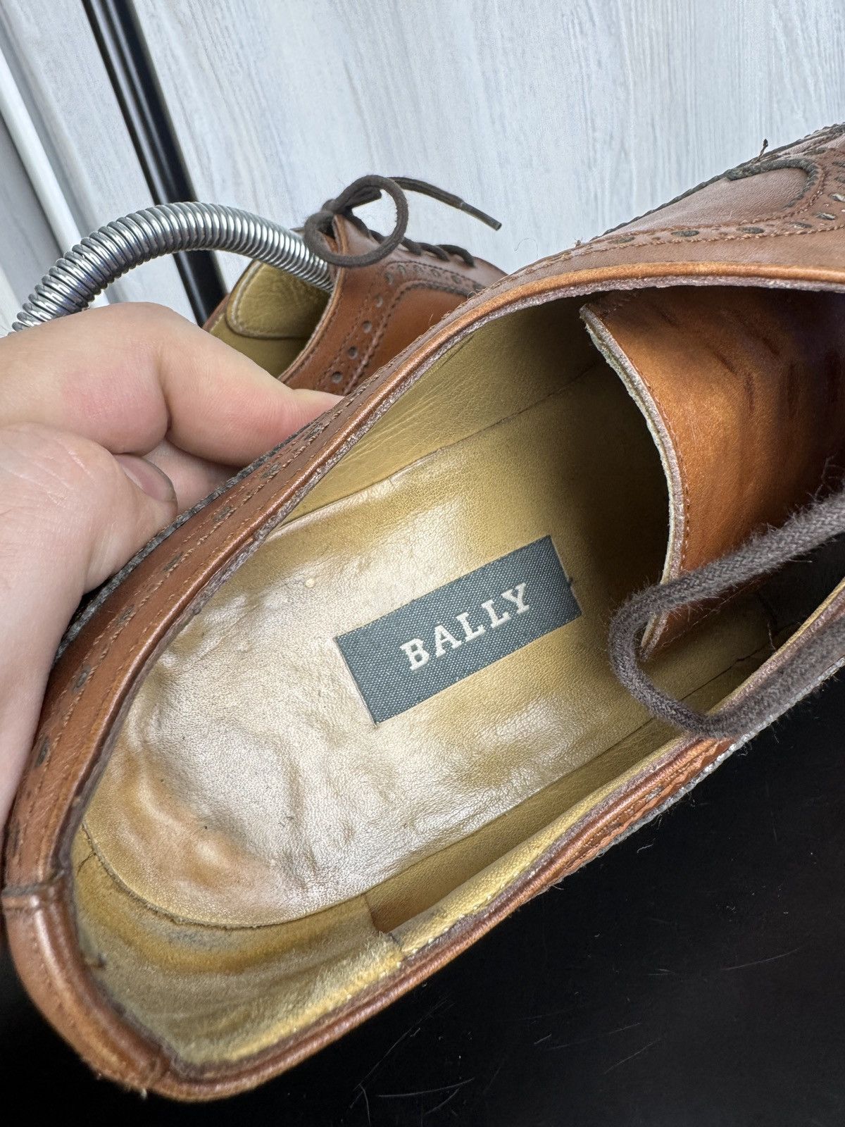 Bally Bally Tacite made in France leather lace up derby shoes Size US 8 / EU 41 - 14 Thumbnail