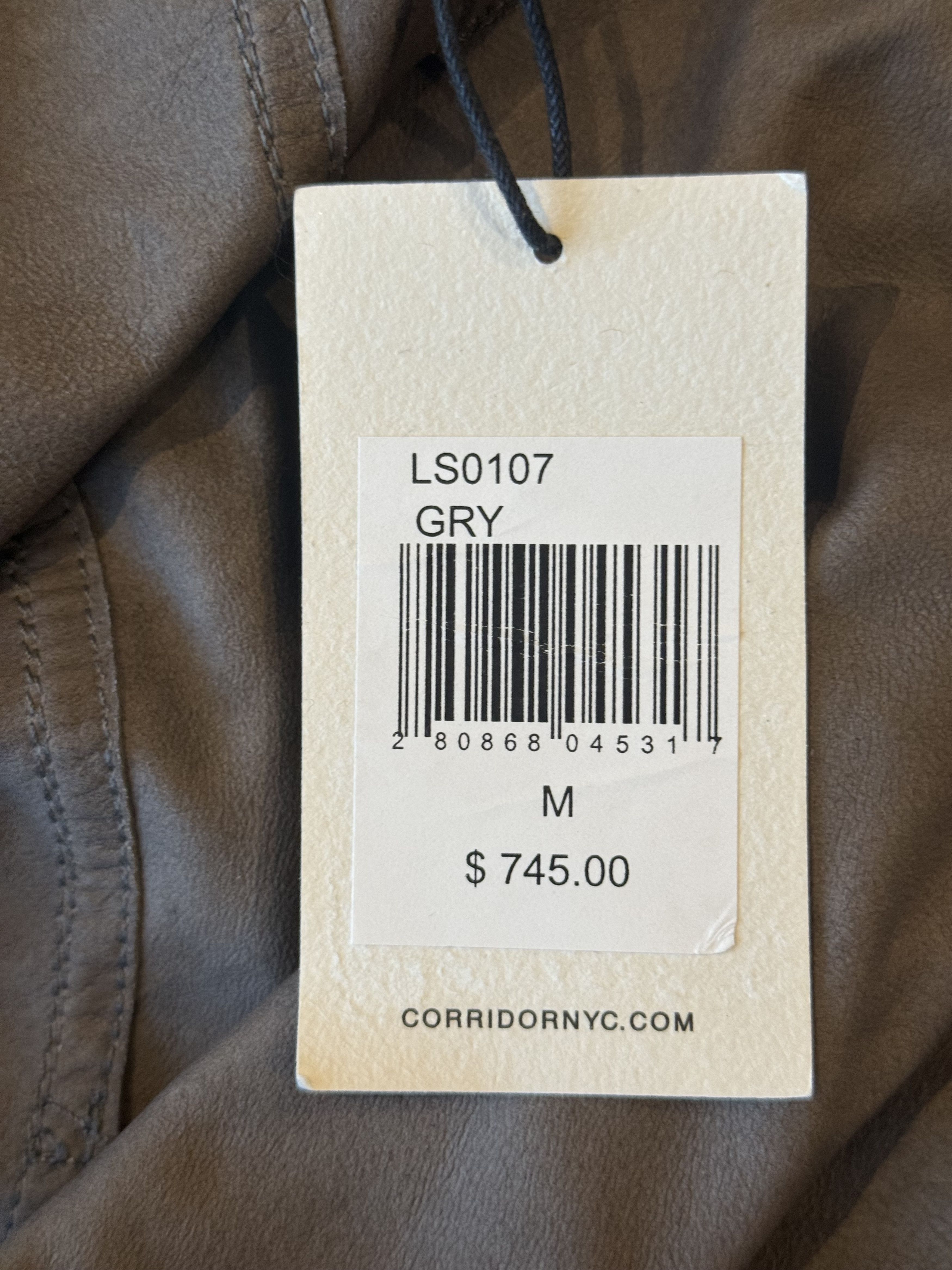 Corridor 💚 Corridor NYC Goat Suede Snap Shirt Grey Medium NEW Size US M / EU 48-50 / 2 - 17 Thumbnail