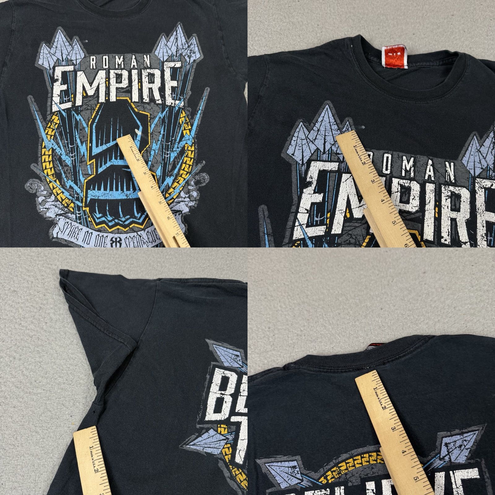 Vintage WWE Shirt Mens Small Black Roman Reigns Wrestling Tee Size US S / EU 44-46 / 1 - 8 Thumbnail