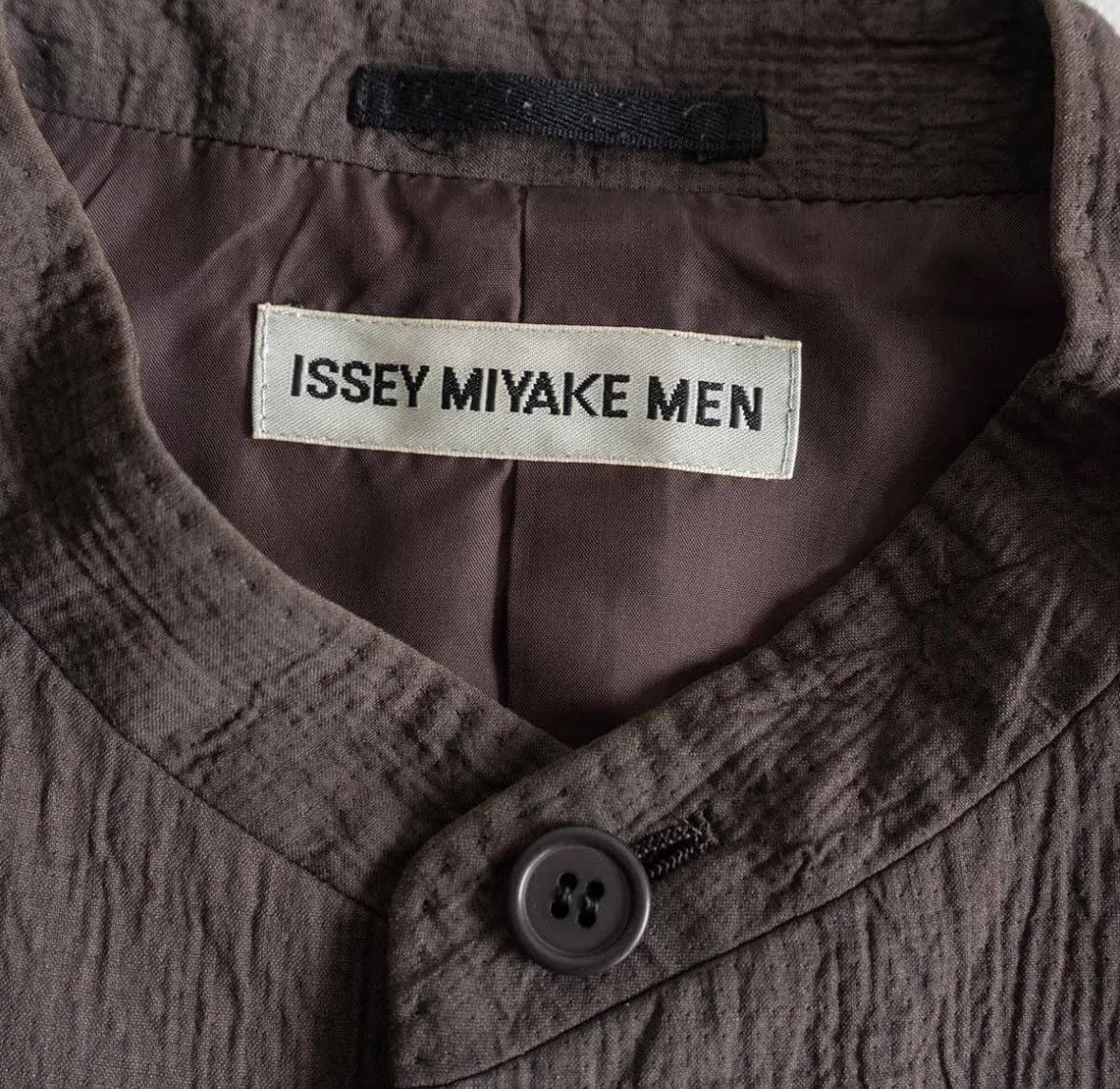 Issey Miyake ISSEY MIYAKE MEN 2002SS Collarless Jacket Size US M / EU 48-50 / 2 - 4 Thumbnail