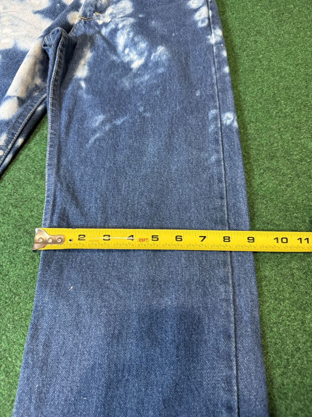 Lee × Vintage VTG 70s INSANE Lee Rider Talon Zip Slim Bleached Jeans Size US 26 / EU 42 - 9 Thumbnail