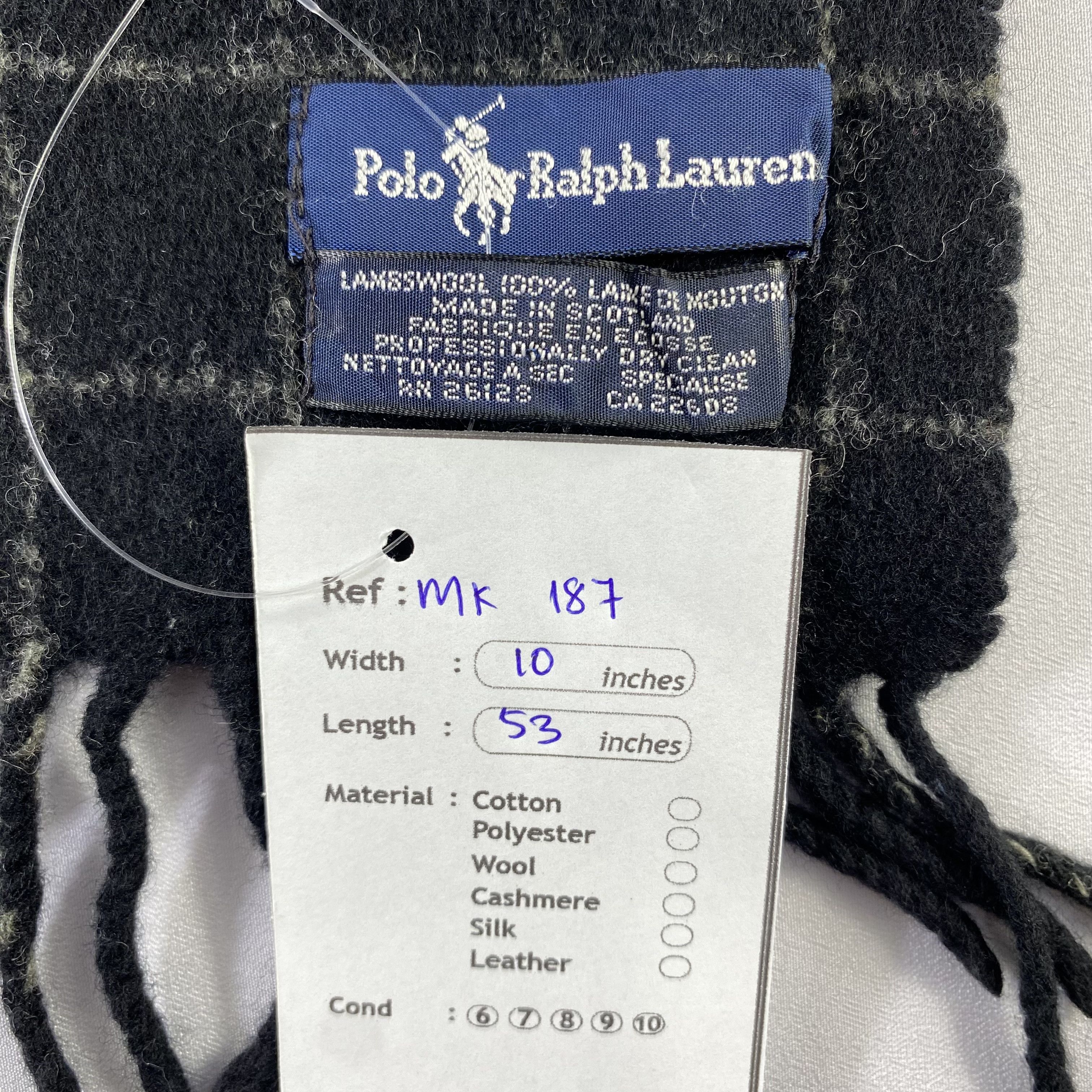 Polo Ralph Lauren Polo Ralph Lauren Scarf Plaid Neck Wrap Wool Muffler Size ONE SIZE - 6 Thumbnail