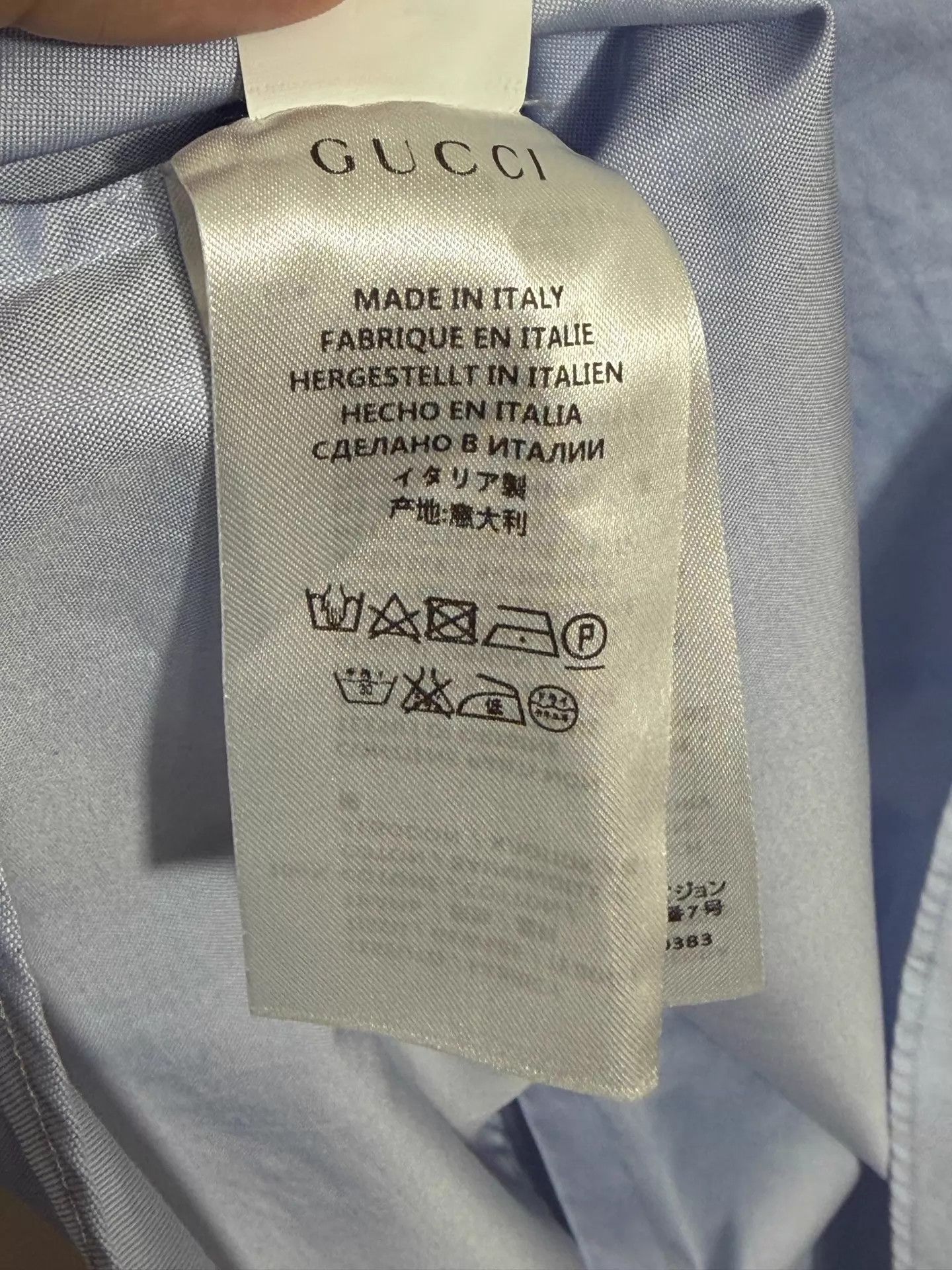 Gucci Gucci Slim Fit Oxford Longsleeve Shirt 43 Size US XXL / EU 58 / 5 - 7 Thumbnail
