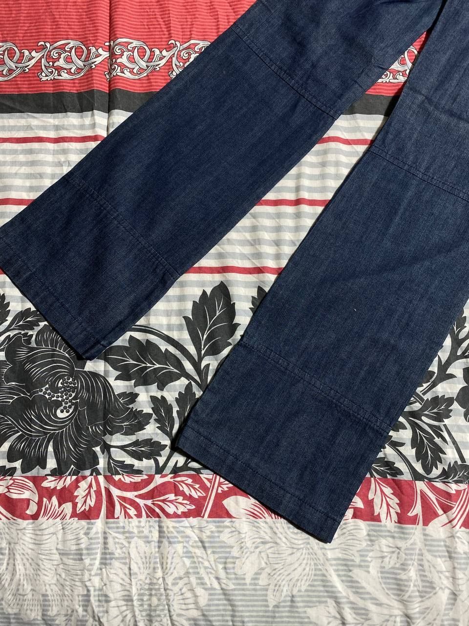 Japanese Brand Crazy Crash Dirty Baggy Faded Jean Japan Avant Garde Style Size US 29 - 17 Thumbnail