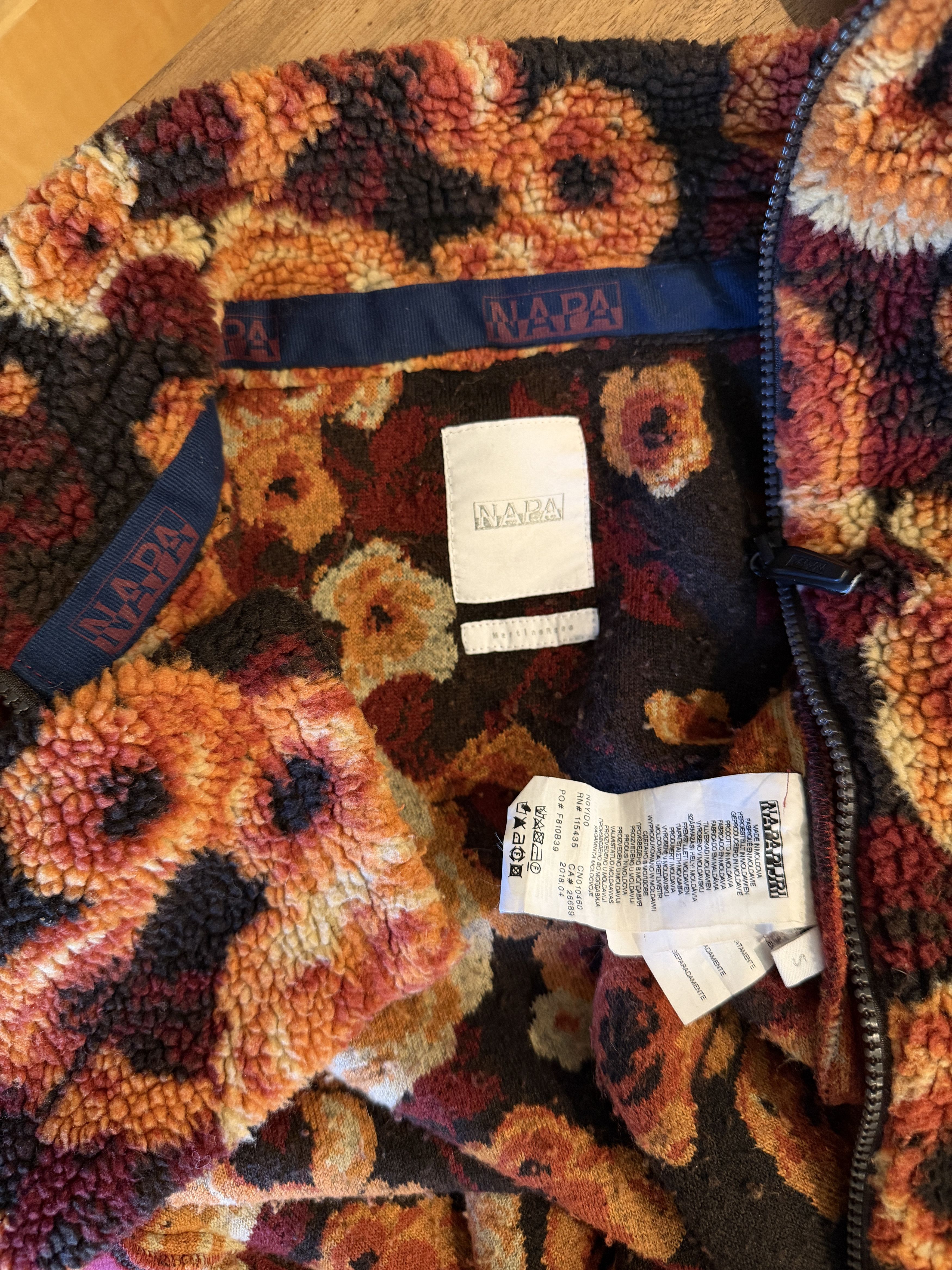 Martine Rose × Napapijri T-Emin Jacquard Floral Fleece Jacket Size US S / EU 44-46 / 1 - 4 Thumbnail