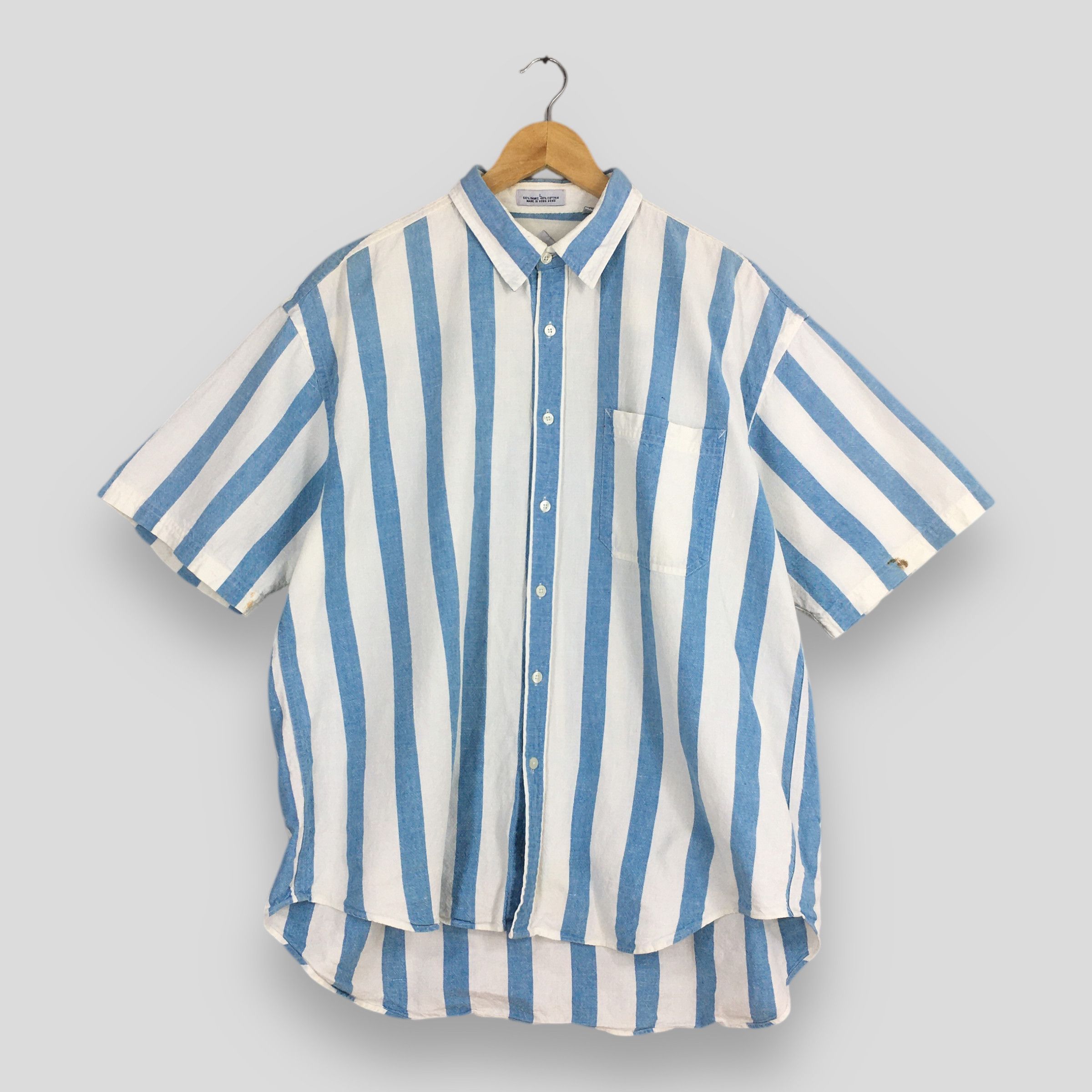 Vintage Vintage London Fog Stripes Flannel Denim Shirt Large Size US L / EU 52-54 / 3 - 1 Thumbnail
