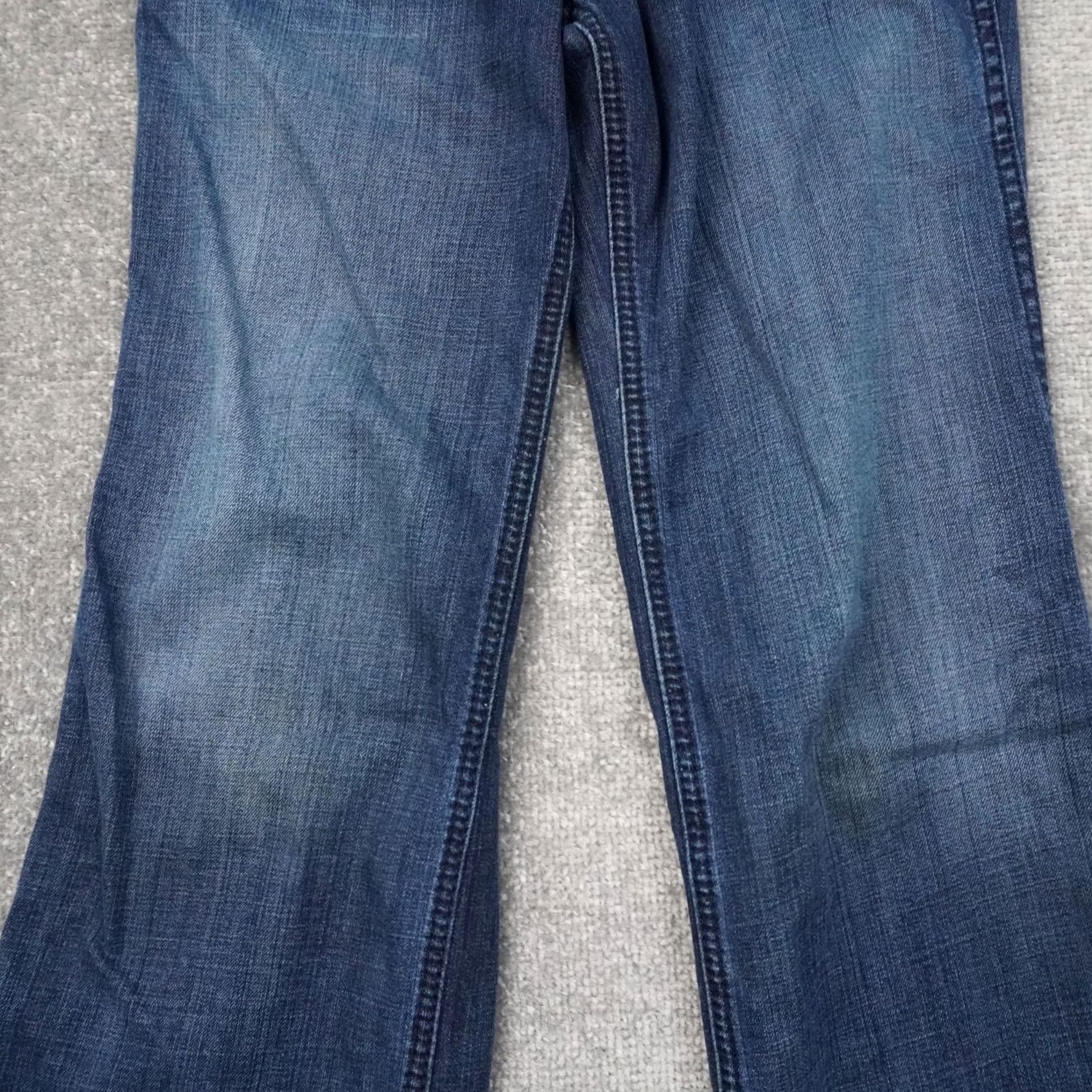Ariat Ariat Womens Jeans 30x31 Dark Wash Blue Denim Mid Rise Flare Trouser Y2K Size 30" / US 8 / IT 44 - 7 Thumbnail