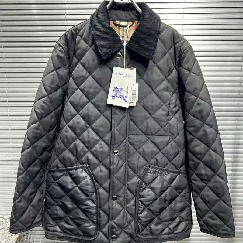 Burberry Burberry Black Quilted Men's Jacket Size US M / EU 48-50 / 2 - 1 Thumbnail