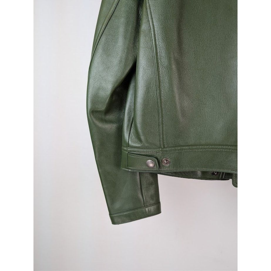 Tom Ford o1rshd1 Leather Jacket in Green Size US M / EU 48-50 / 2 - 15 Thumbnail