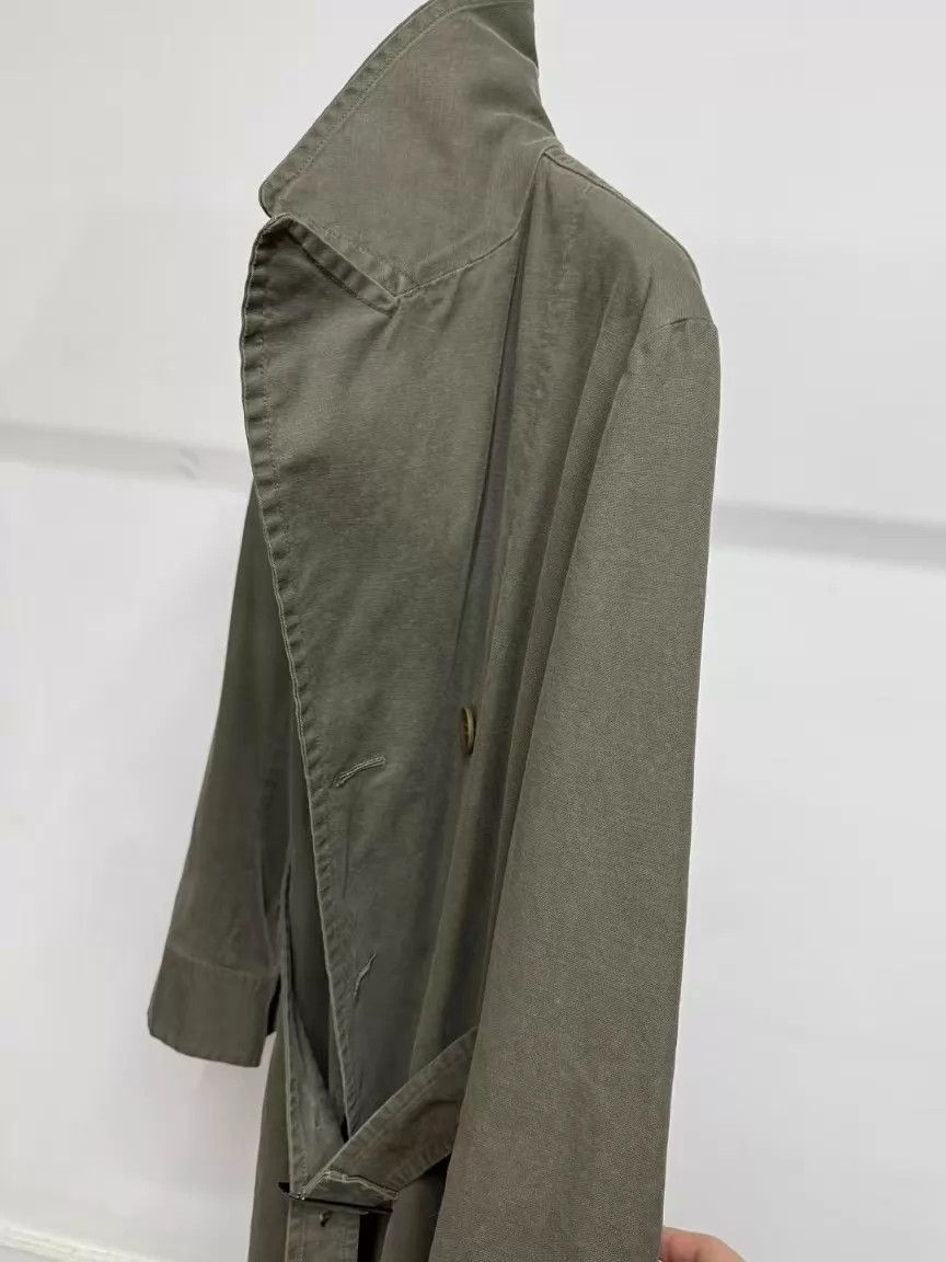 Yohji Yamamoto Yohji Yamamoto Pickle Green Trench w/ Detachable Belt Size M / US 6-8 / IT 42-44 - 3 Thumbnail