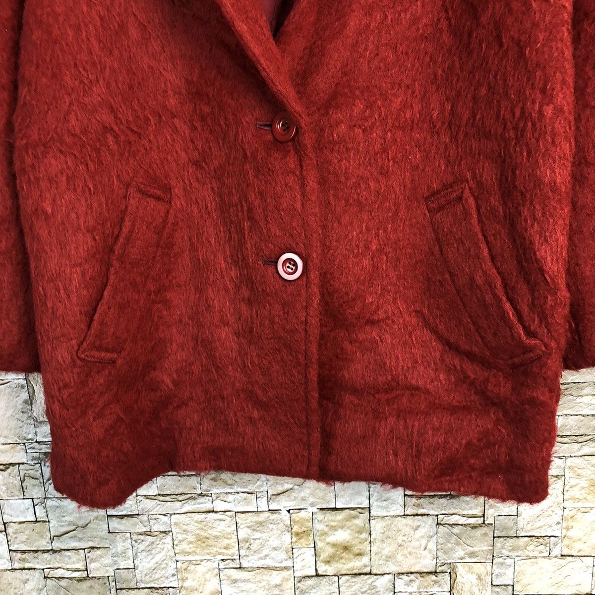 Blaze × Japanese Brand Sport Vibe vintage mohair Red Blazzer #A298 Size M / US 6-8 / IT 42-44 - 6 Thumbnail