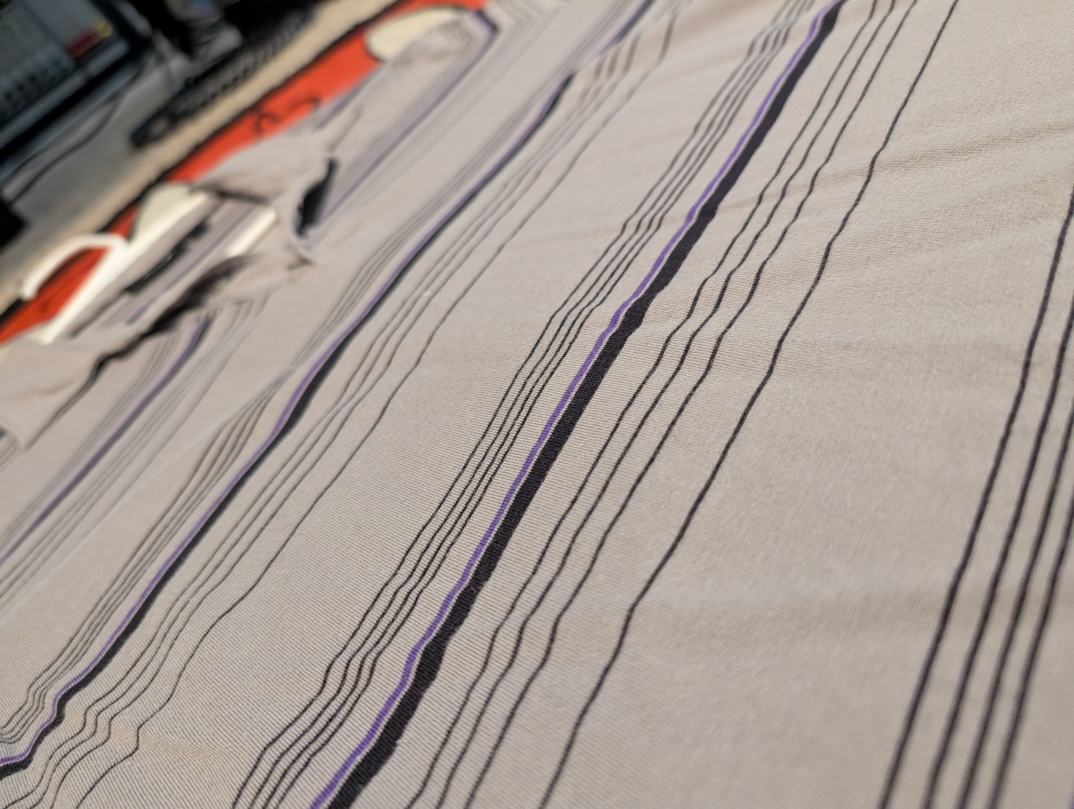 Apt. 9 Gray Purple Stripe Polo Size US M / EU 48-50 / 2 - 3 Thumbnail