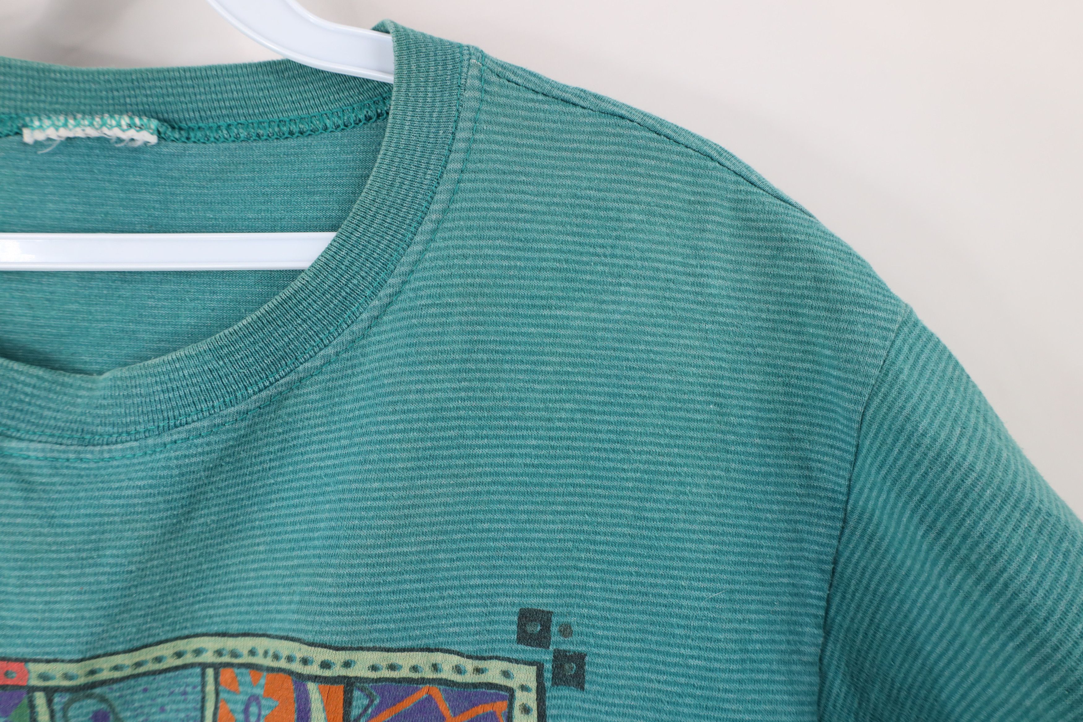 Vintage Vintage 90s Streetwear Abstract Striped Park T-Shirt USA Size US M / EU 48-50 / 2 - 6 Thumbnail